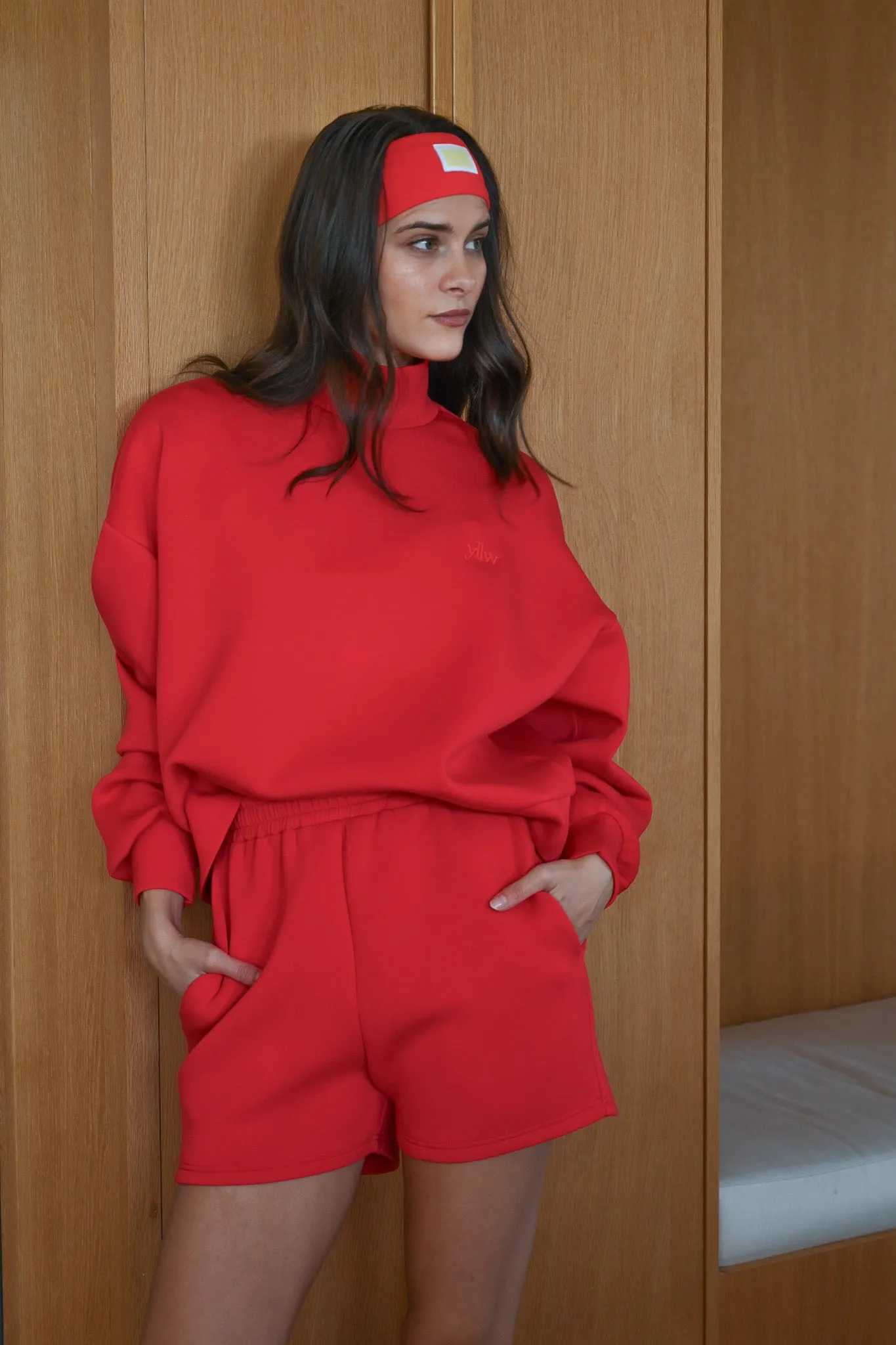 Maya Knit Neoprene Pullover — Ruby sold by YLLW product image thumbnail 3