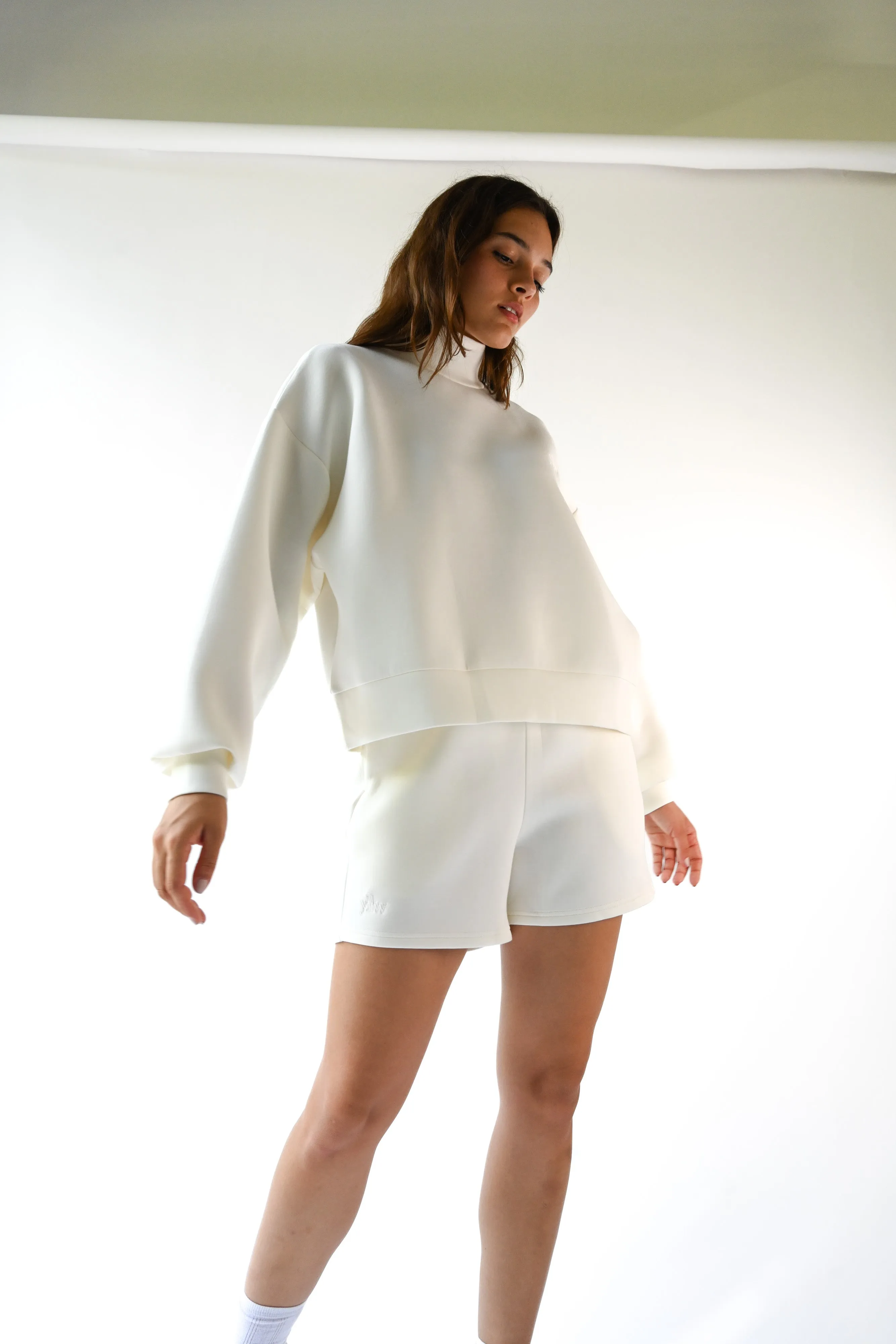 Maya Knit Neoprene Pullover — Offwhite sold by YLLW product image thumbnail 4