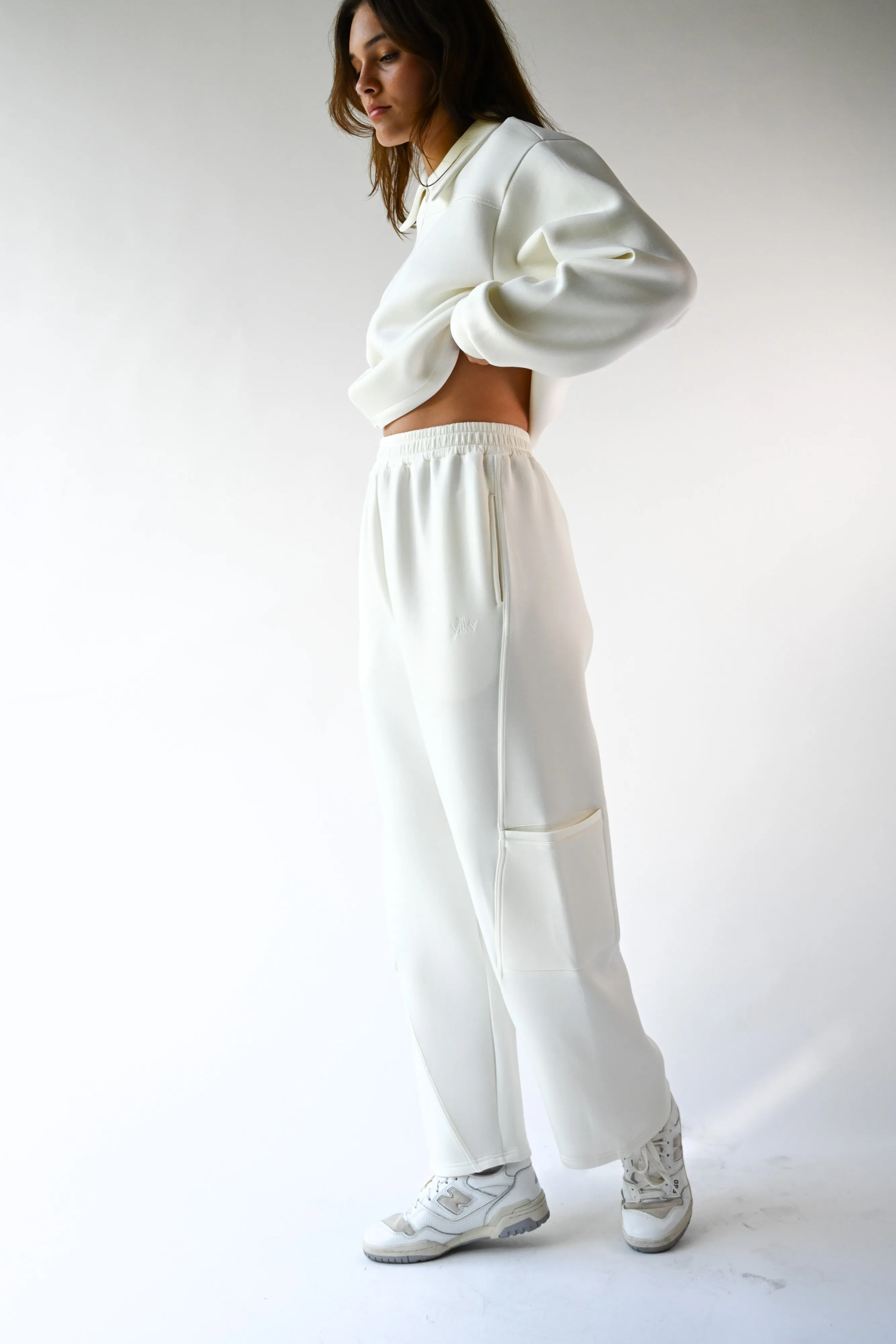 Harry Knit Neoprene Pants — Offwhite sold by YLLW