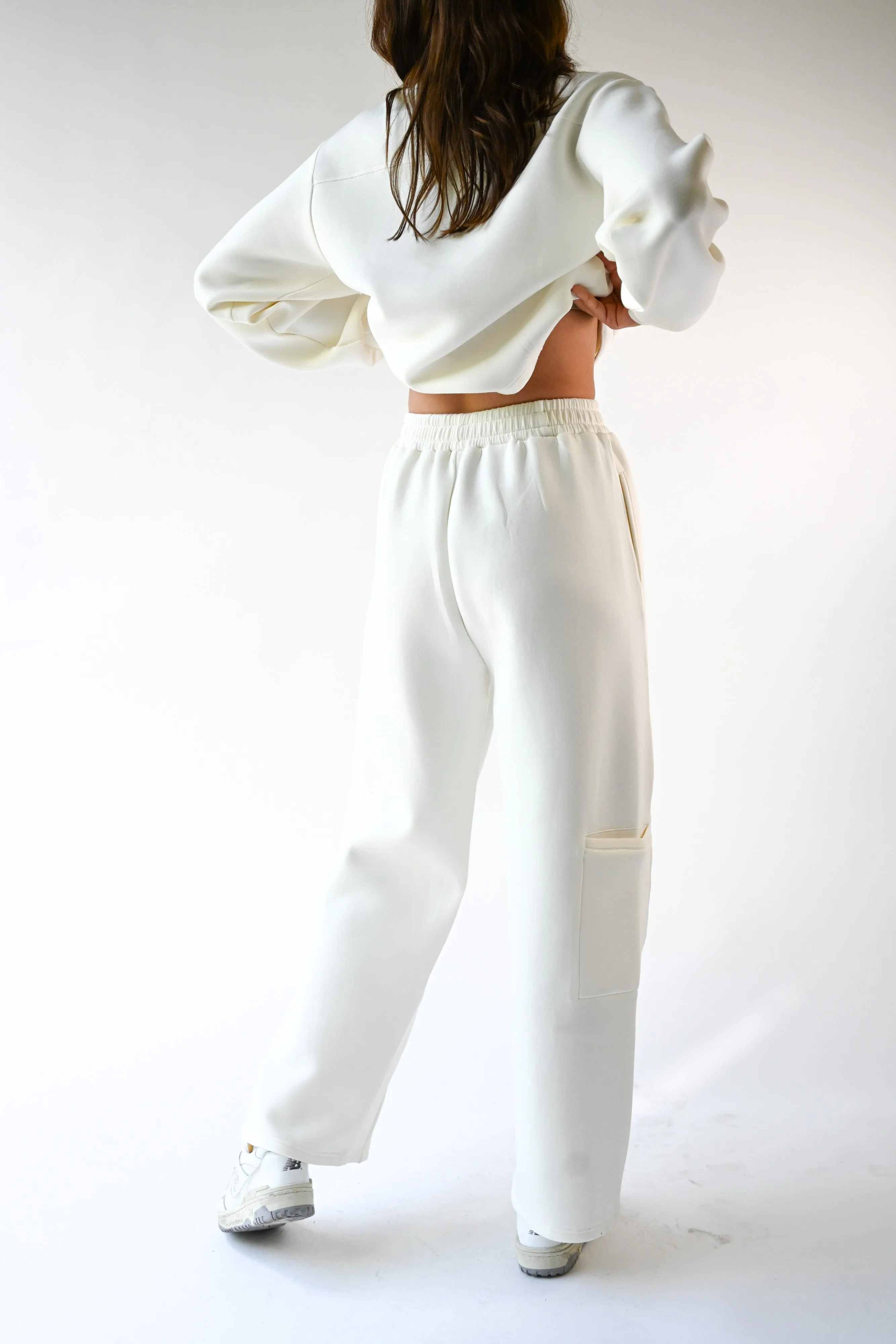 Harry Knit Neoprene Pants — Offwhite sold by YLLW product image thumbnail 2