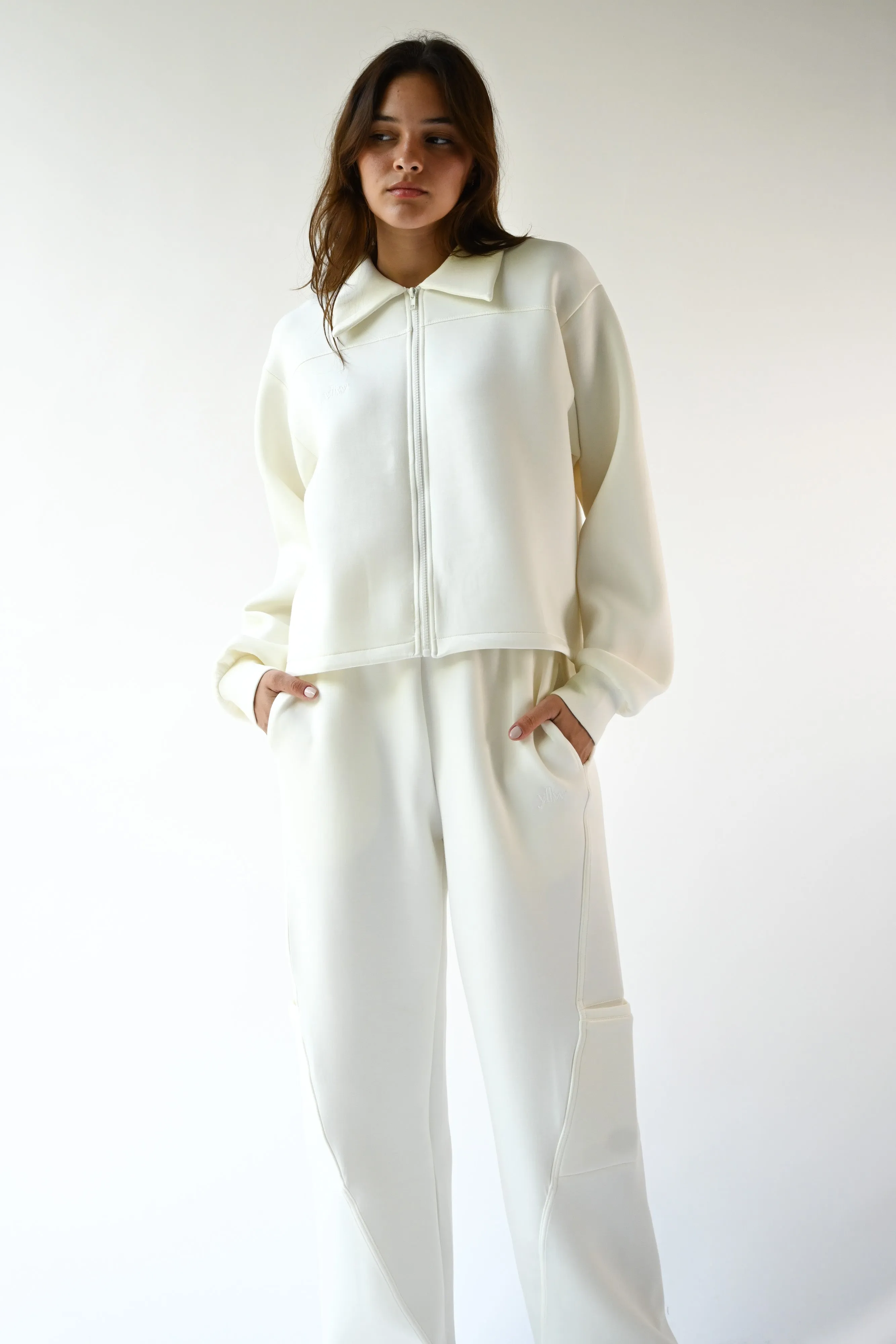 Harry Knit Neoprene Pants — Offwhite sold by YLLW product image thumbnail 3