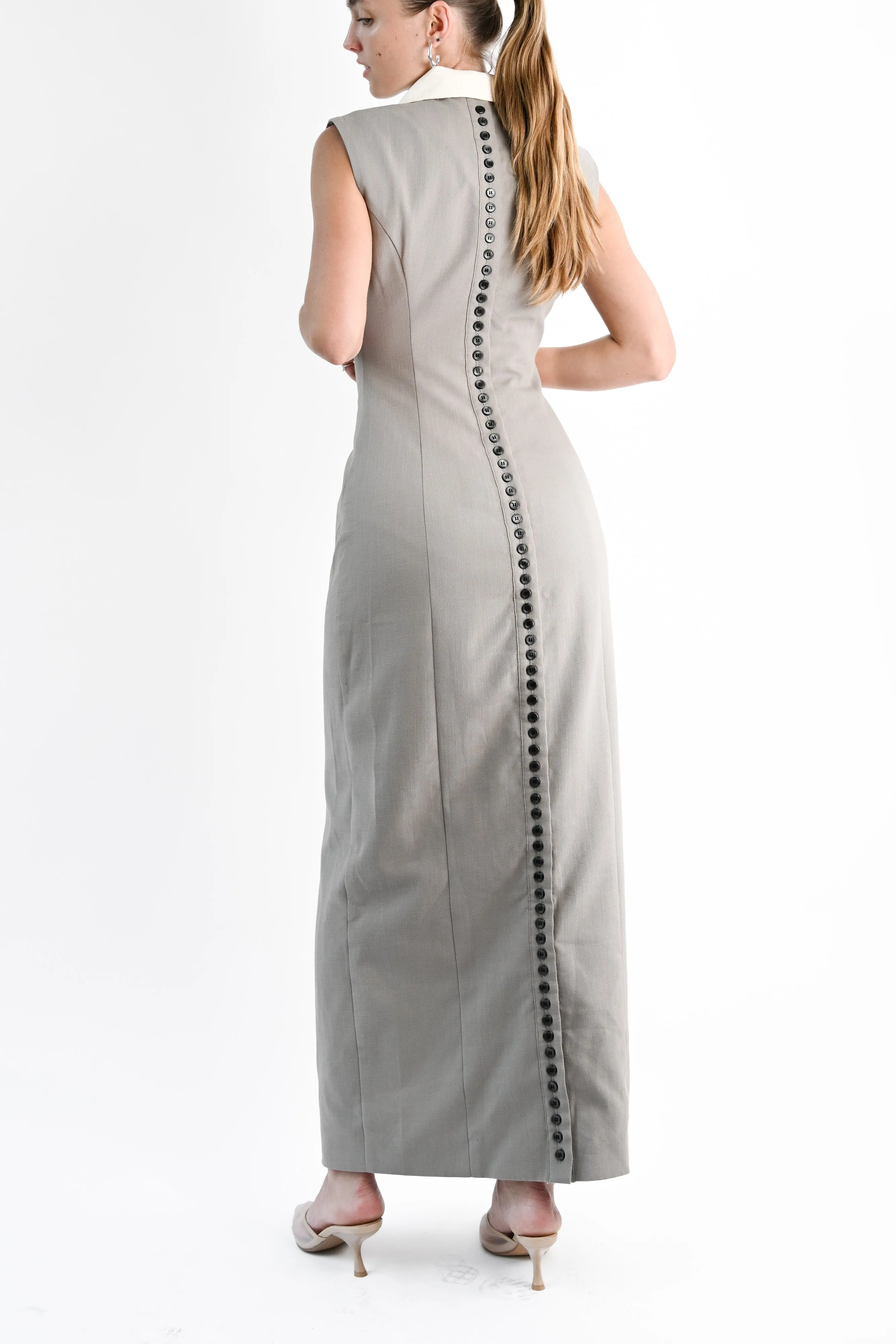 Lexi Linen Dress — Slate sold by YLLW product image thumbnail 2