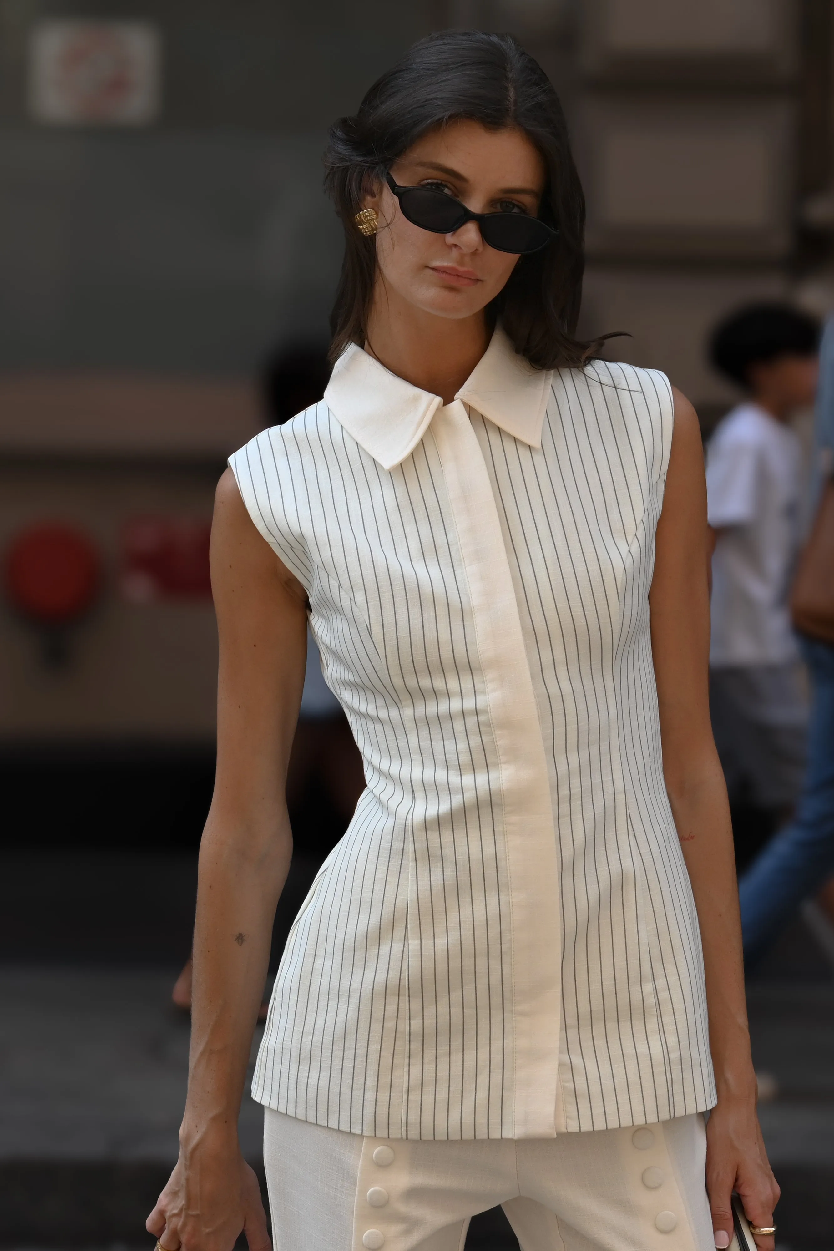 Anni Linen Top sold by YLLW