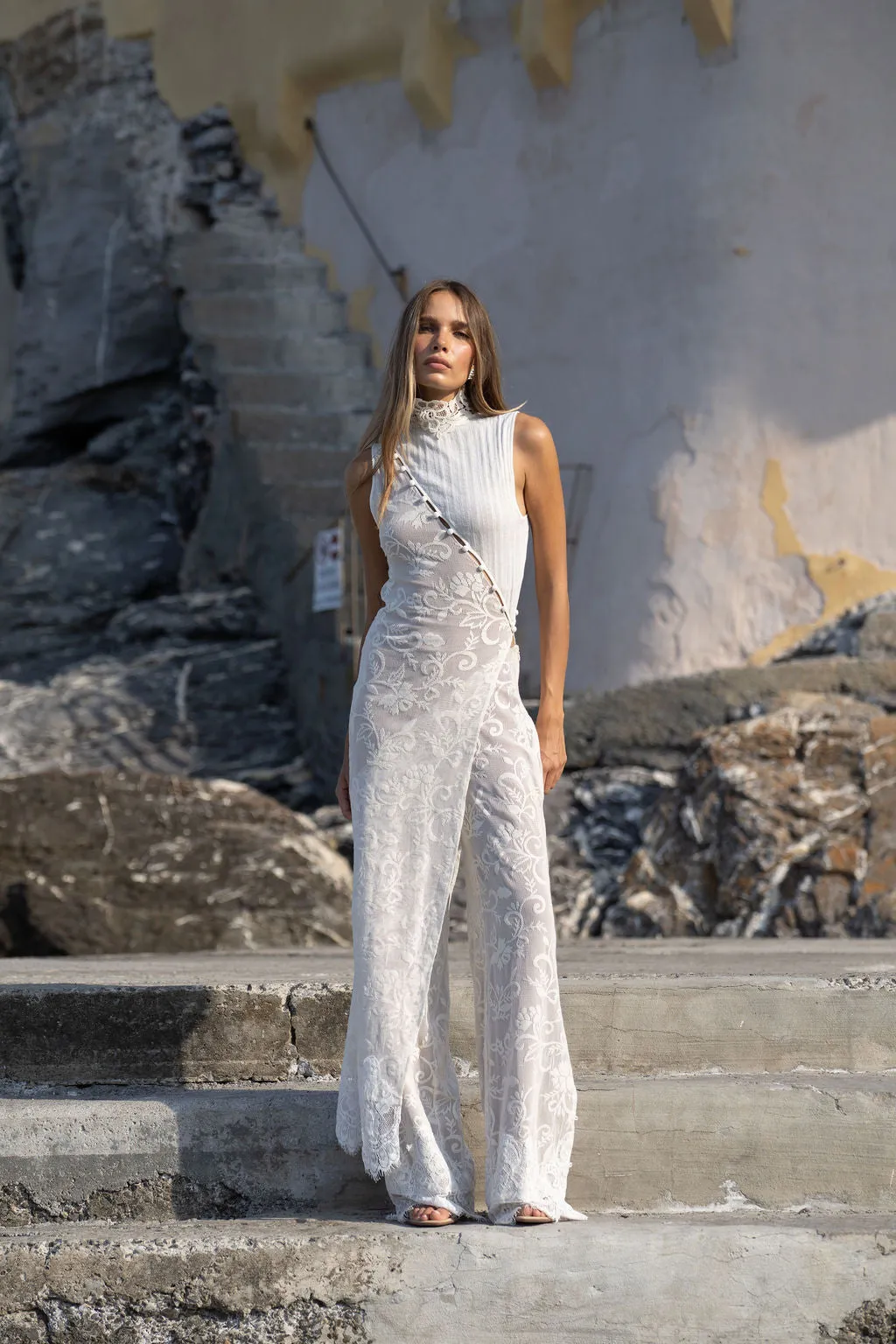 Greta Lace Tunic sold by YLLW