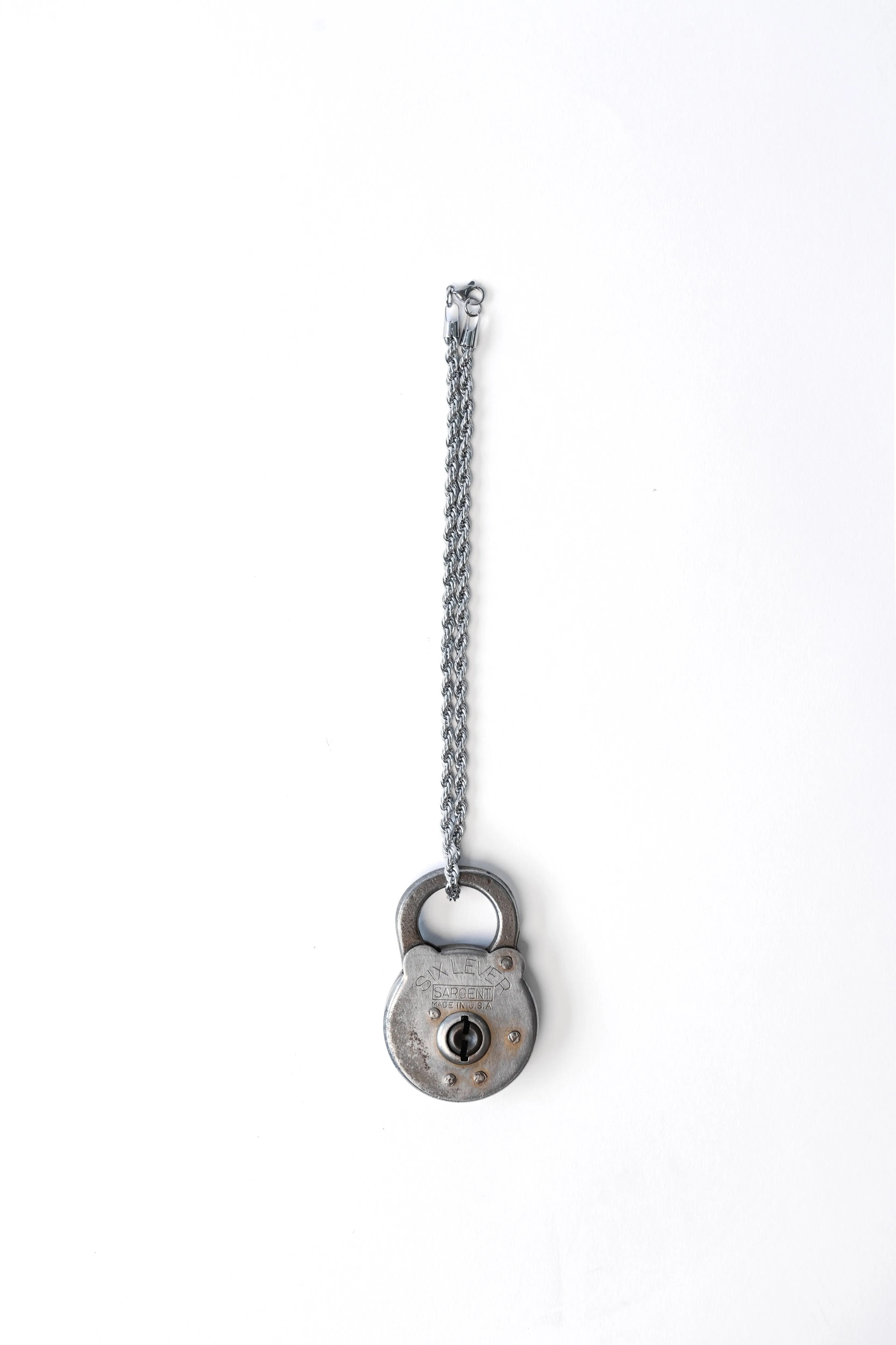 Upcycled Lock Necklace — Round Iron sold by YLLW product image thumbnail 2