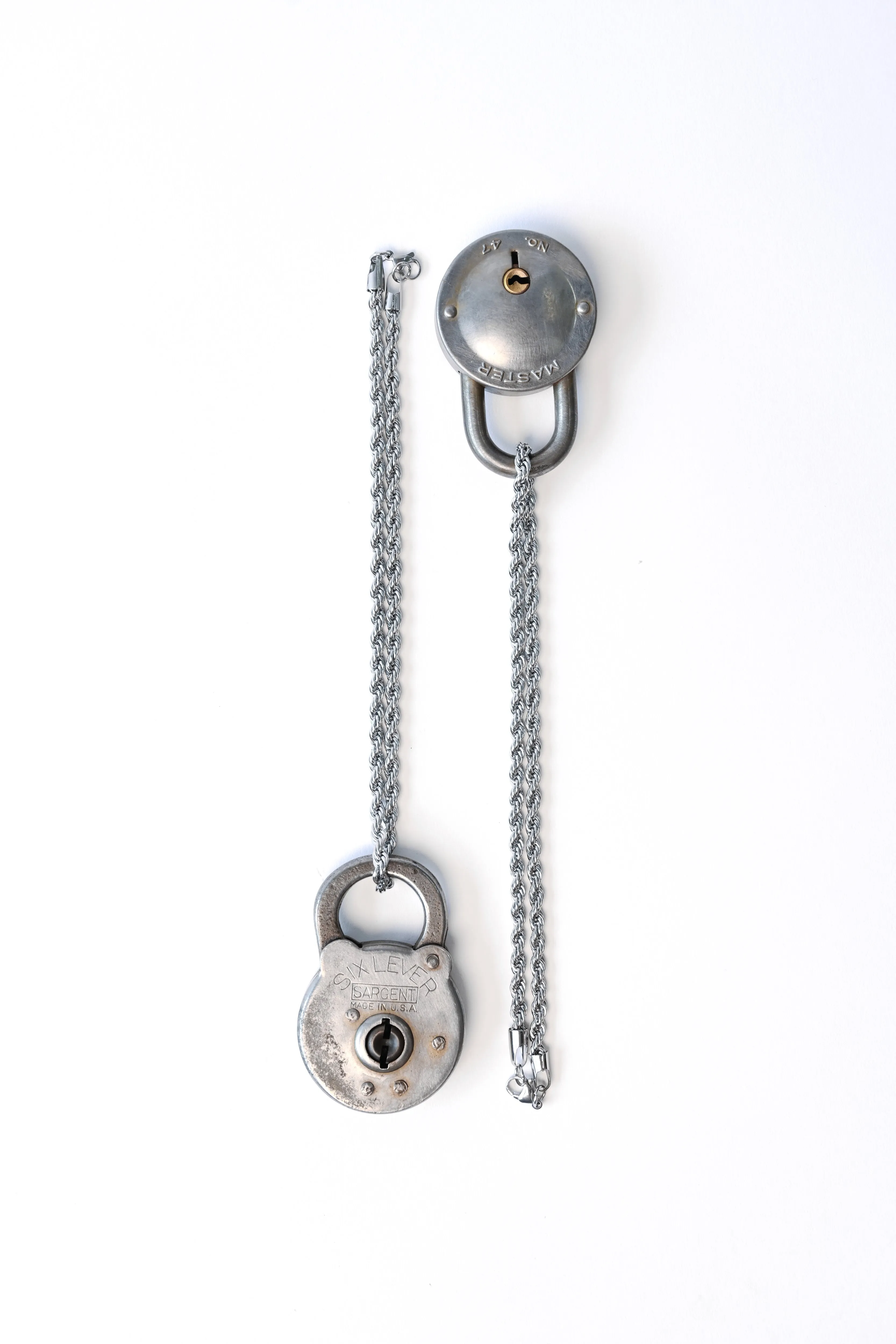 Upcycled Lock Necklace — Round Iron sold by YLLW