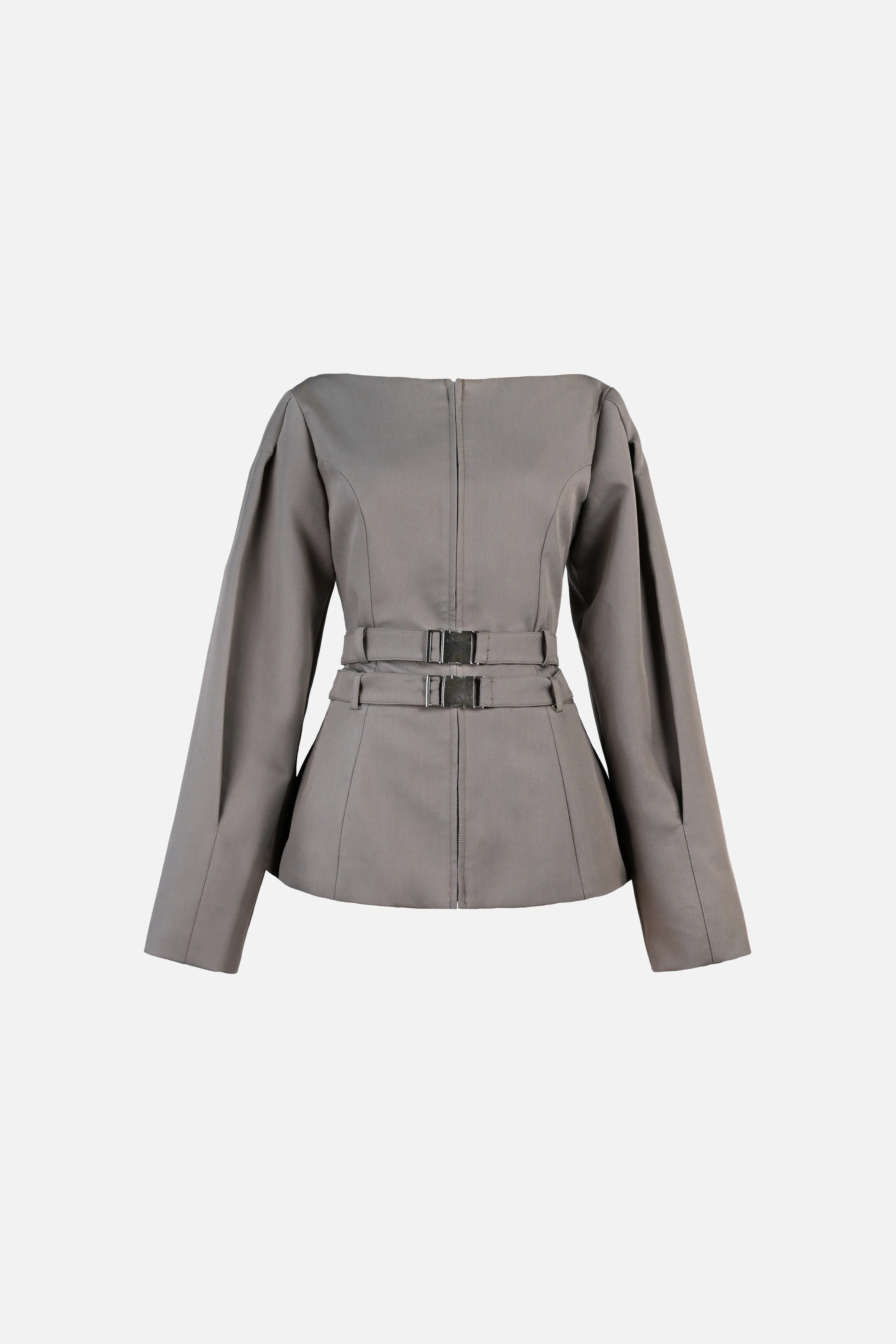Vyana Belted Jacket — Slate sold by YLLW product image thumbnail 2