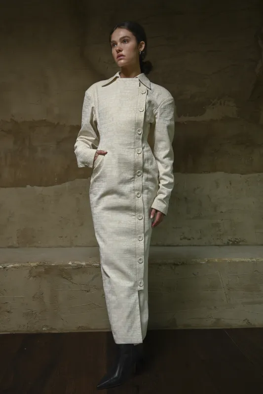 Blythe Trench Dress — Snakeskin made by YLLW