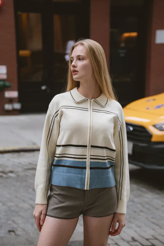 Enzo Cashmere Zip-Up sold by YLLW