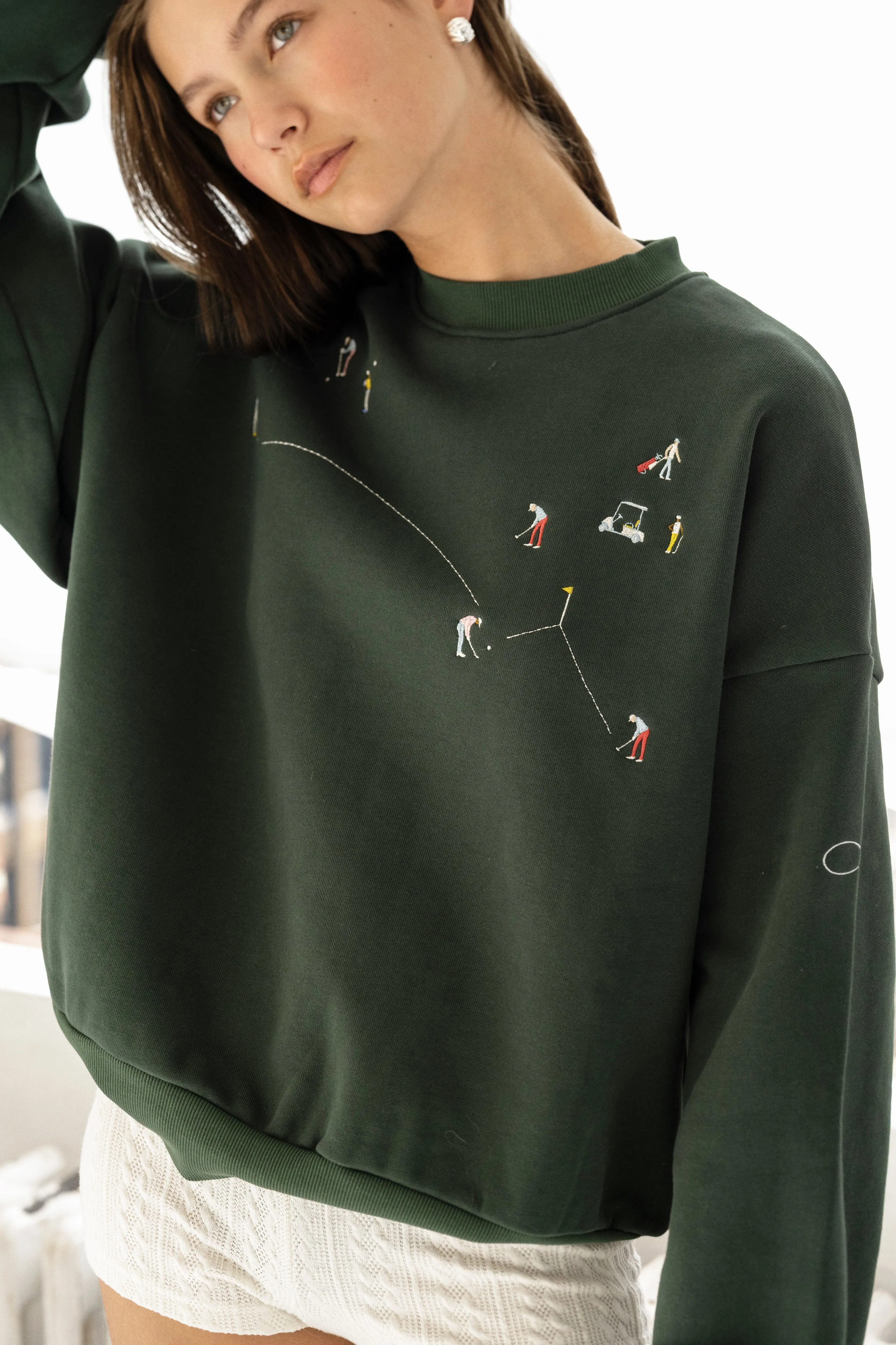 Golf Scene Crewneck sold by YLLW product image thumbnail 2
