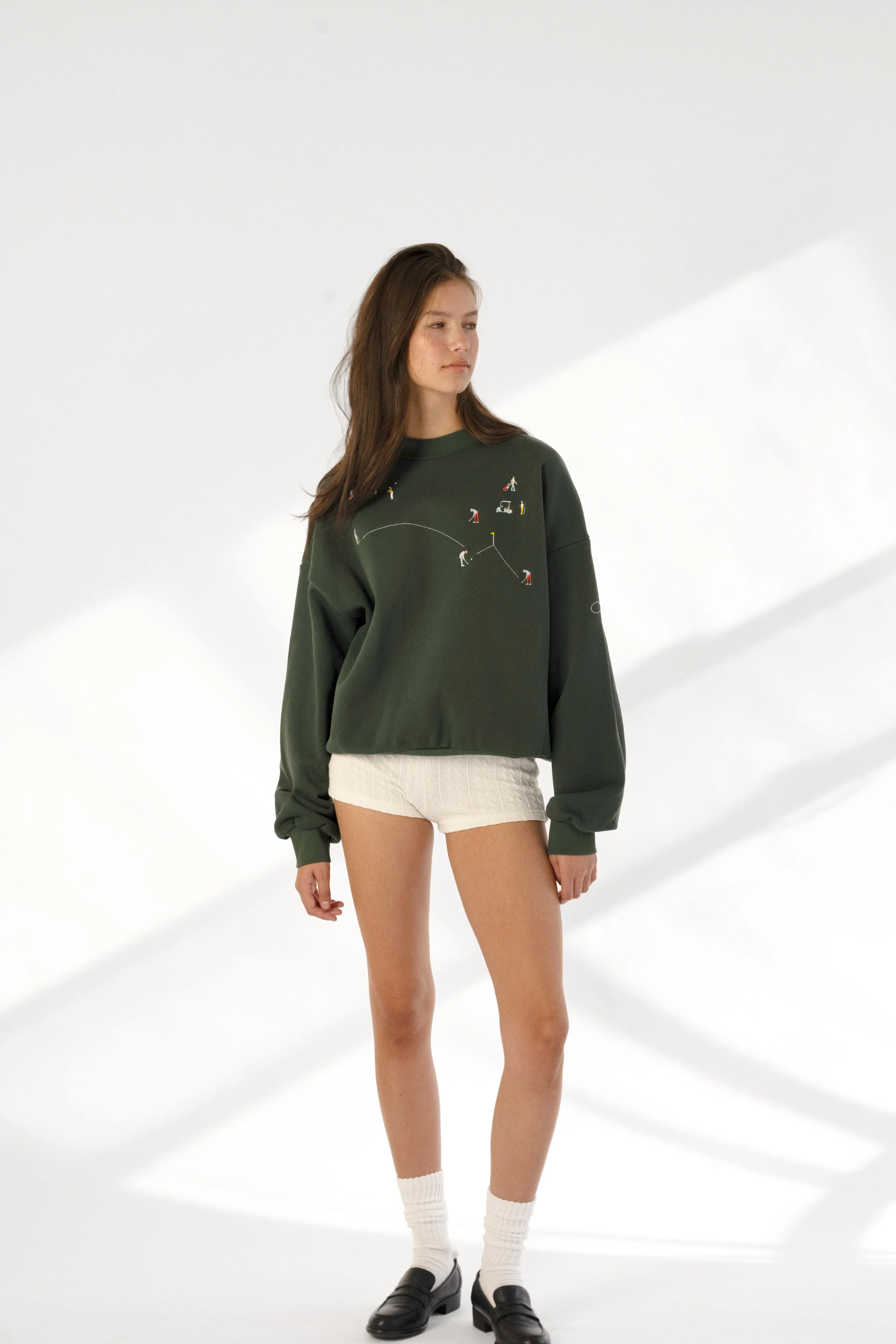 Golf Scene Crewneck sold by YLLW product image thumbnail 4