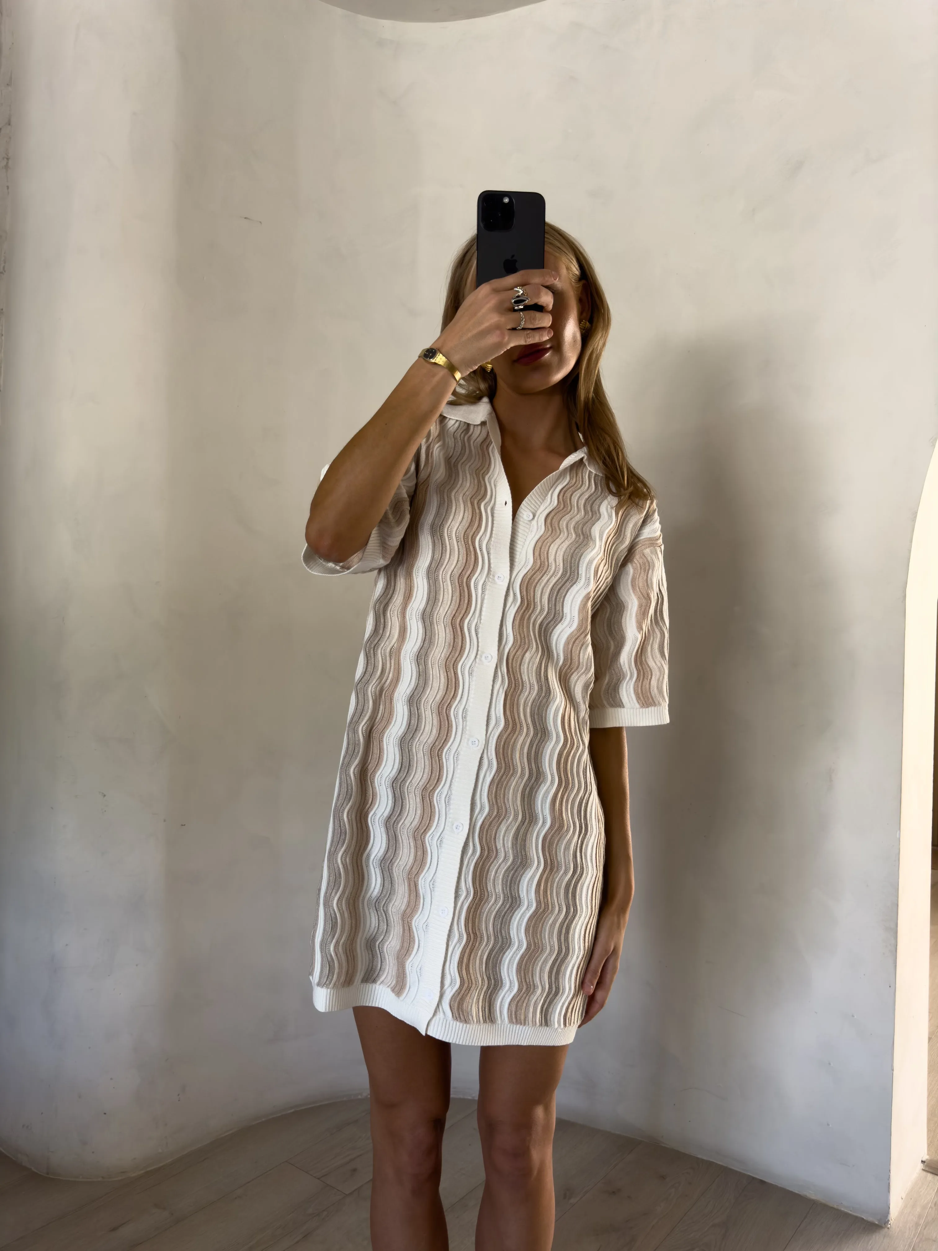 Felix Knit Dress — Neutral sold by YLLW product image thumbnail 3