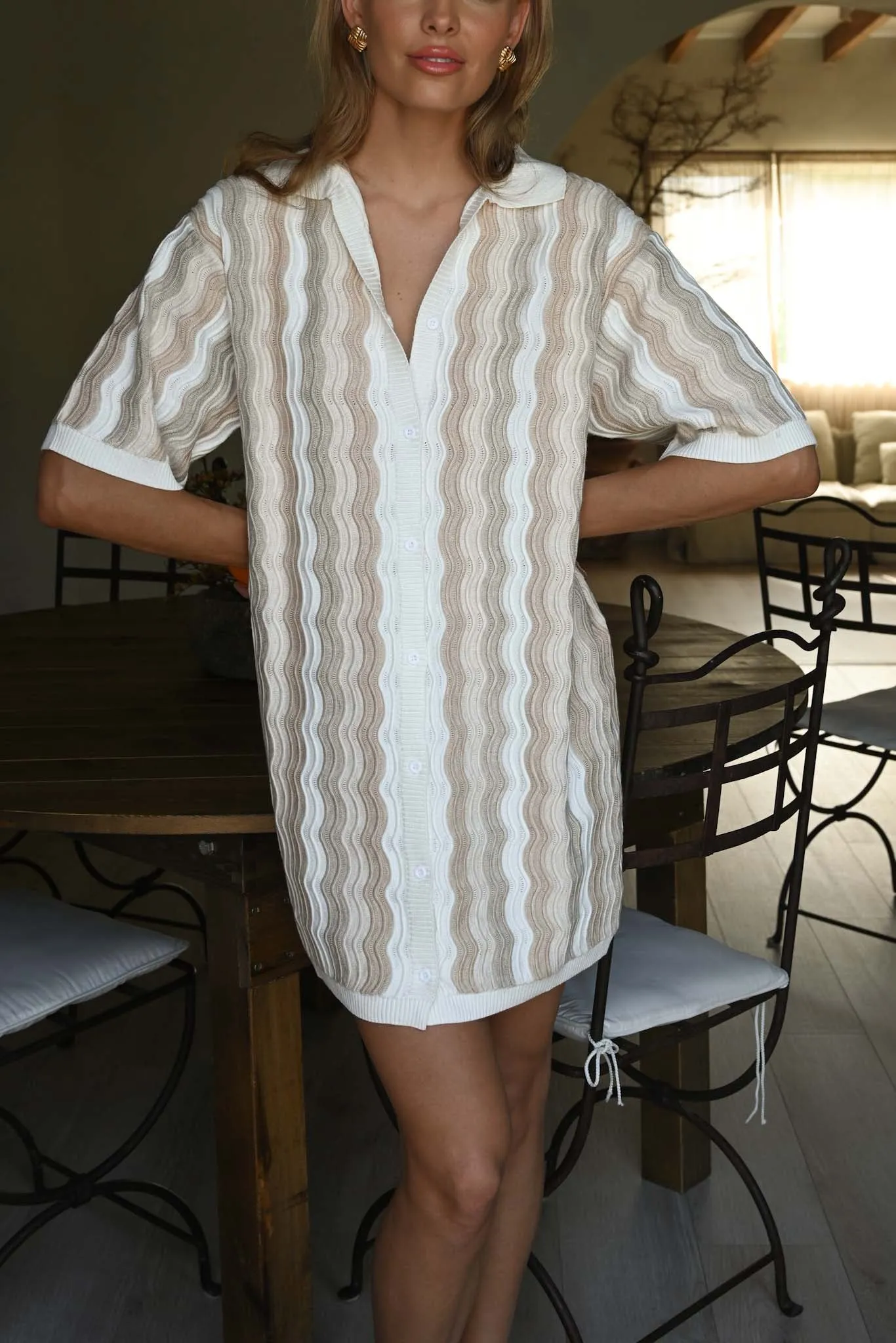 Felix Knit Dress — Neutral sold by YLLW product image thumbnail 2