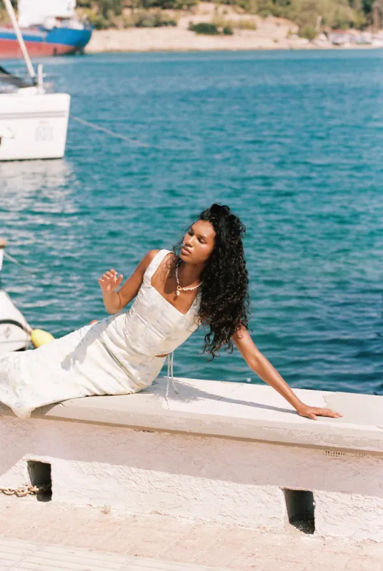 Andie Corset Top — Sage Floral sold by YLLW