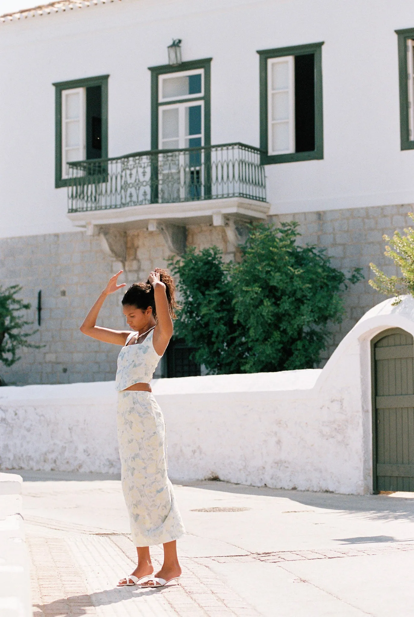 Andie Corset Top — Sage Floral sold by YLLW product image thumbnail 3