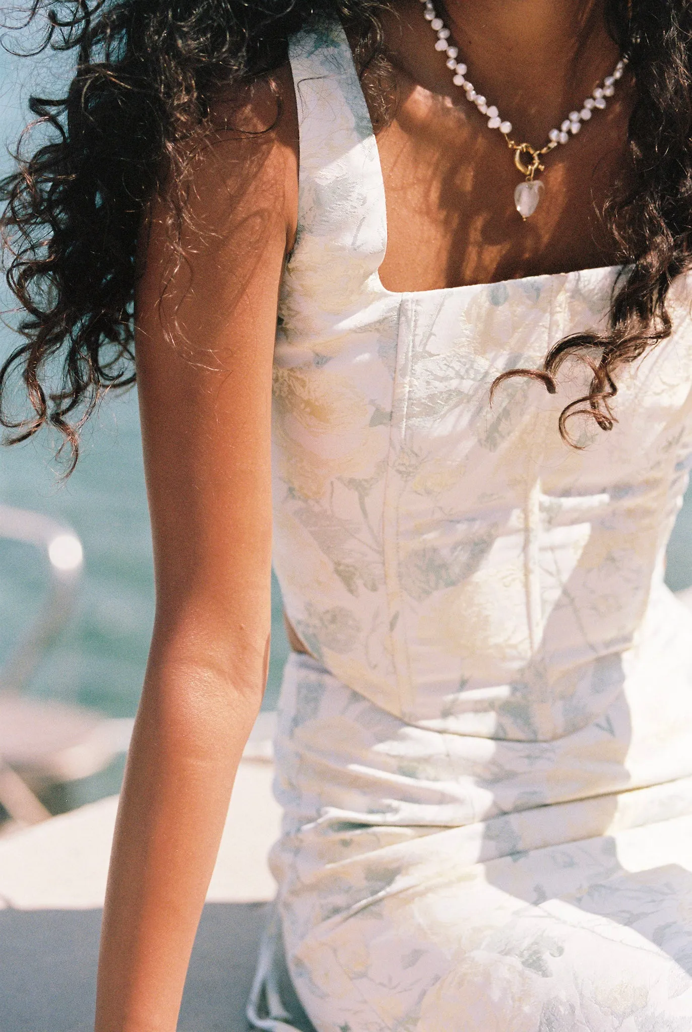 Andie Corset Top — Sage Floral sold by YLLW product image thumbnail 2