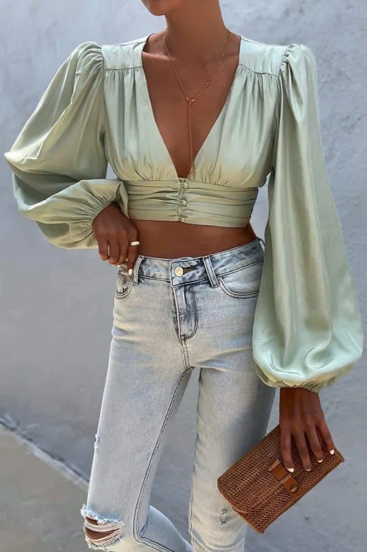 Talulla Top — Sage sold by YLLW
