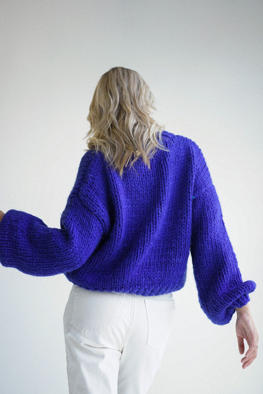 Zella Chunky Knit Sweater — Royal Blue sold by YLLW product image thumbnail 6