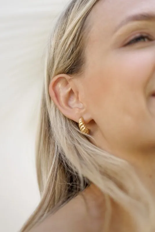 Delilah Hoops — 14k Gold Plated sold by YLLW