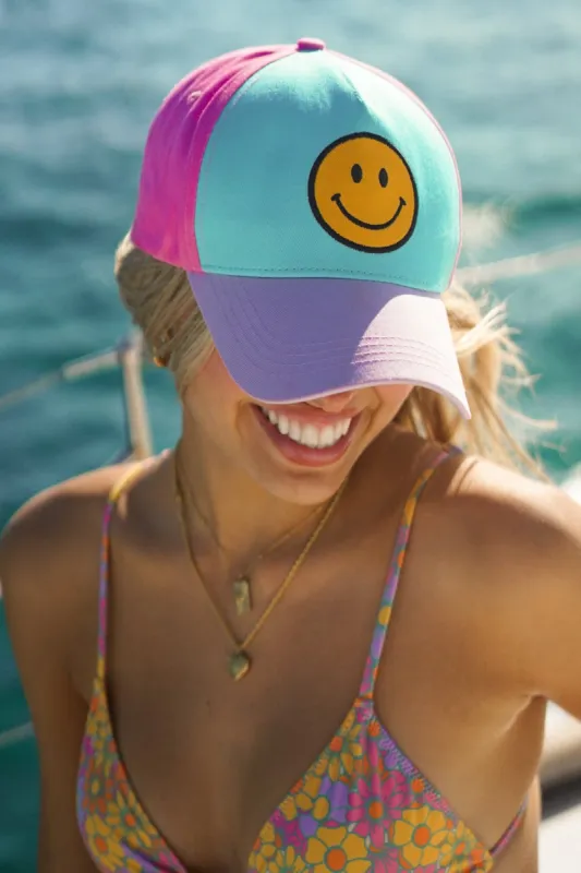 Happy Baseball Cap — Colorblock sold by YLLW