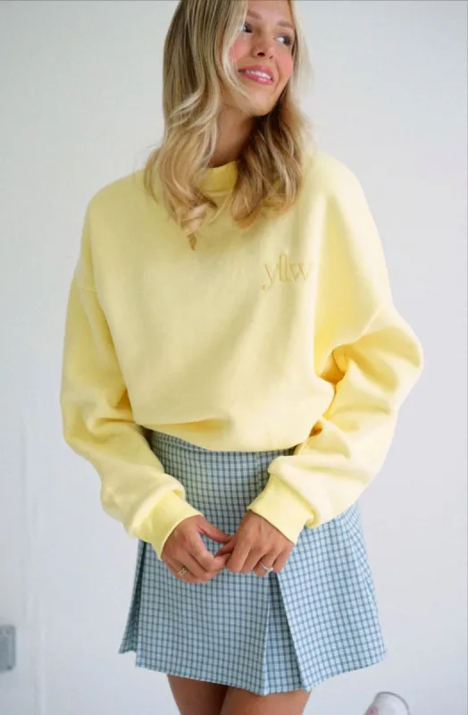Stay YLLW Embroidered Oversized Sweatshirt sold by YLLW