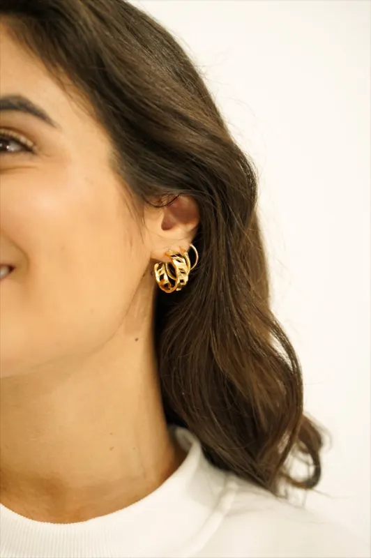 Skylar Chain Hoops — 14k Gold Plated sold by YLLW
