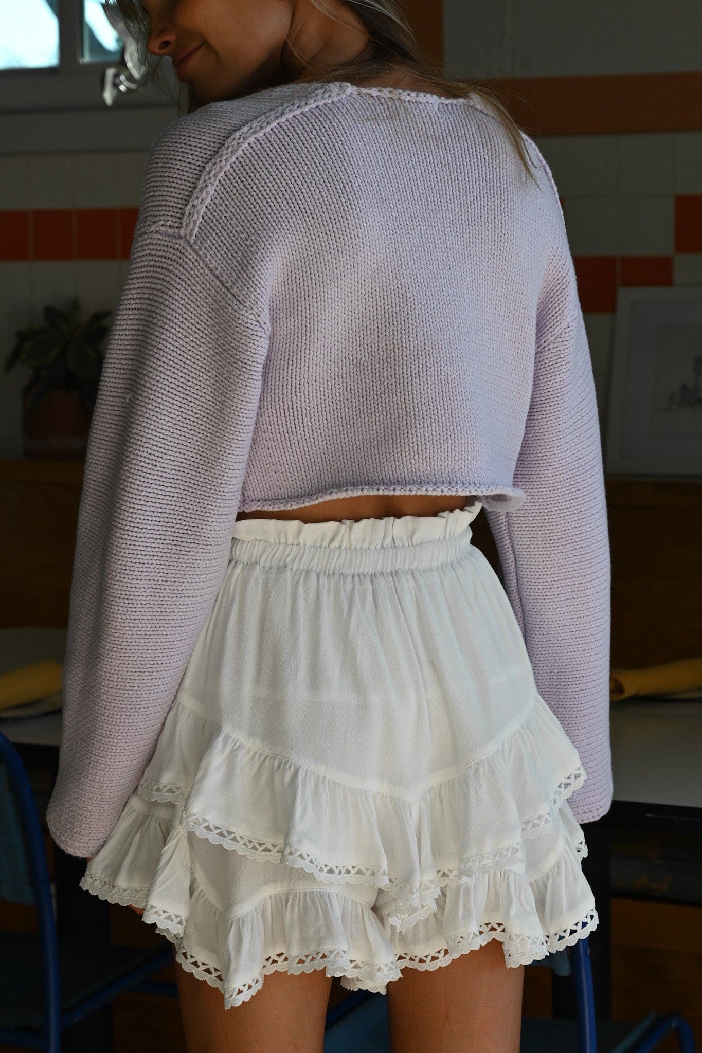 Lyon Crop Sweater — Lilac sold by YLLW product image thumbnail 7