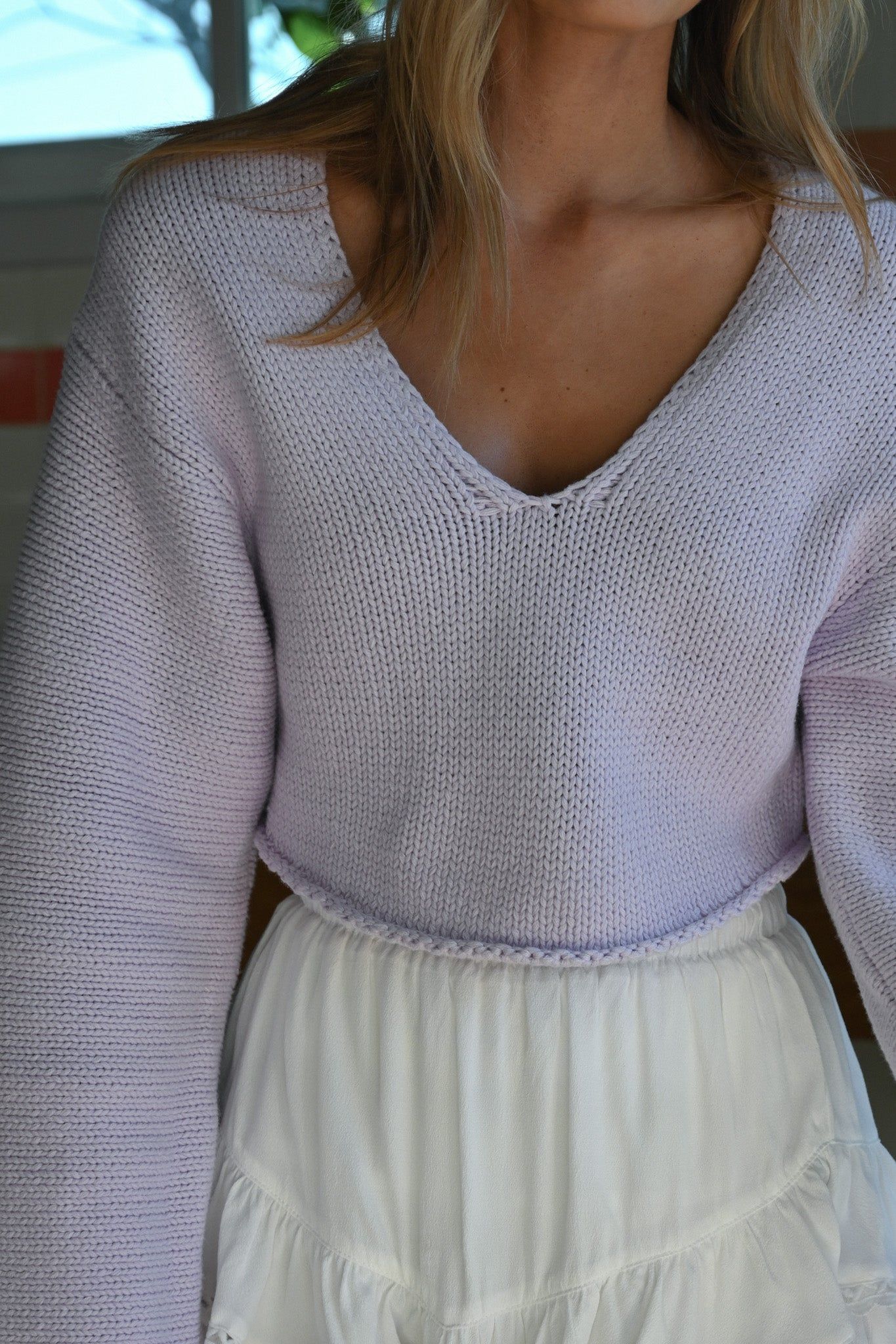Lyon Crop Sweater — Lilac sold by YLLW product image thumbnail 5