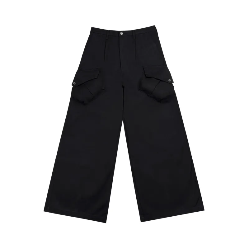Pleated Cargo Trouser - [JET] sold by Adam Small