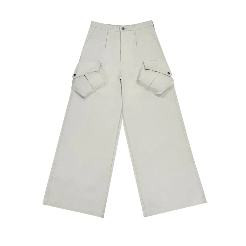 Pleated Cargo Trouser - [BONE] sold by Adam Small