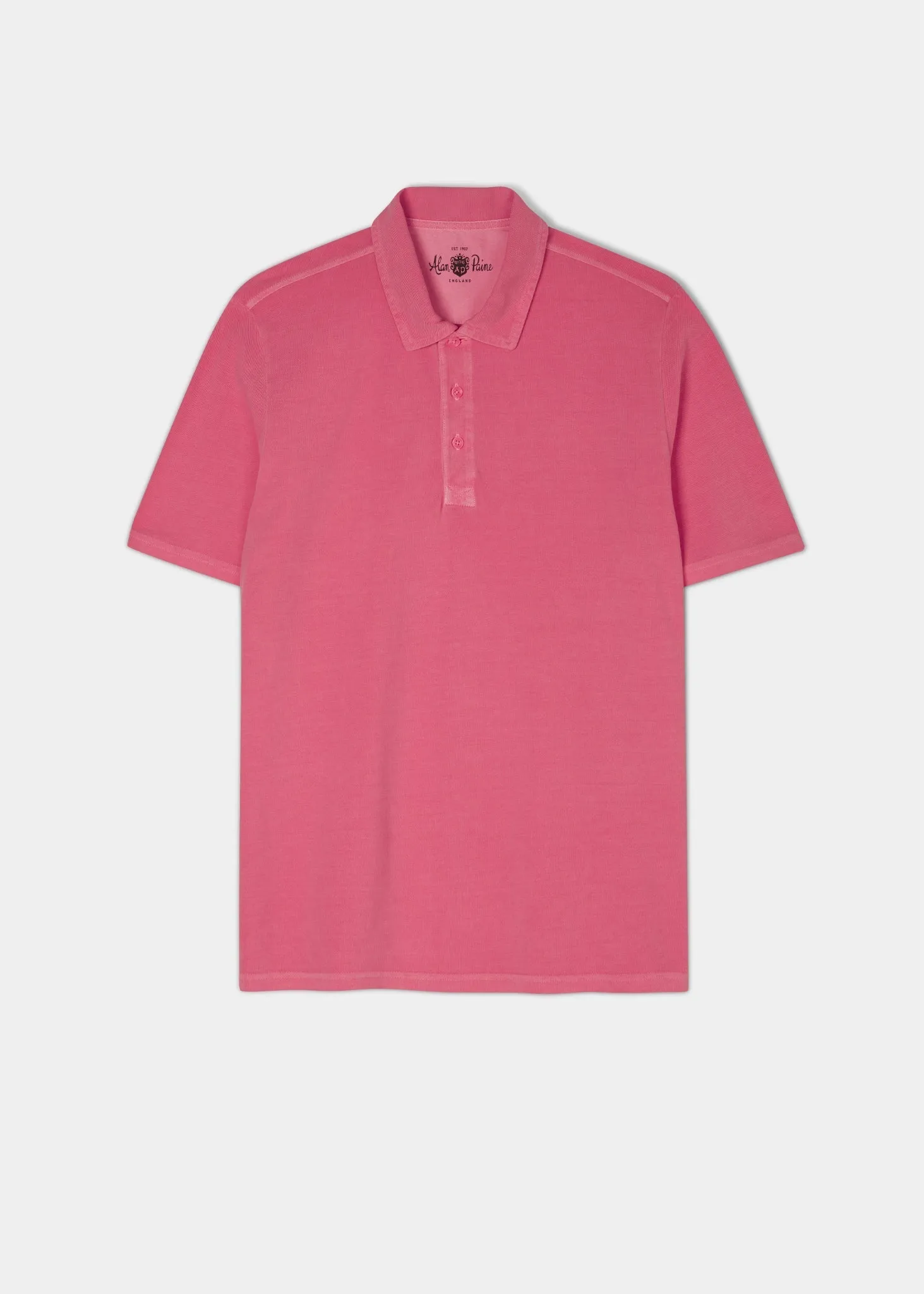 Weymouth Washed Effect Polo Shirt In Calypso sold by Alan Paine