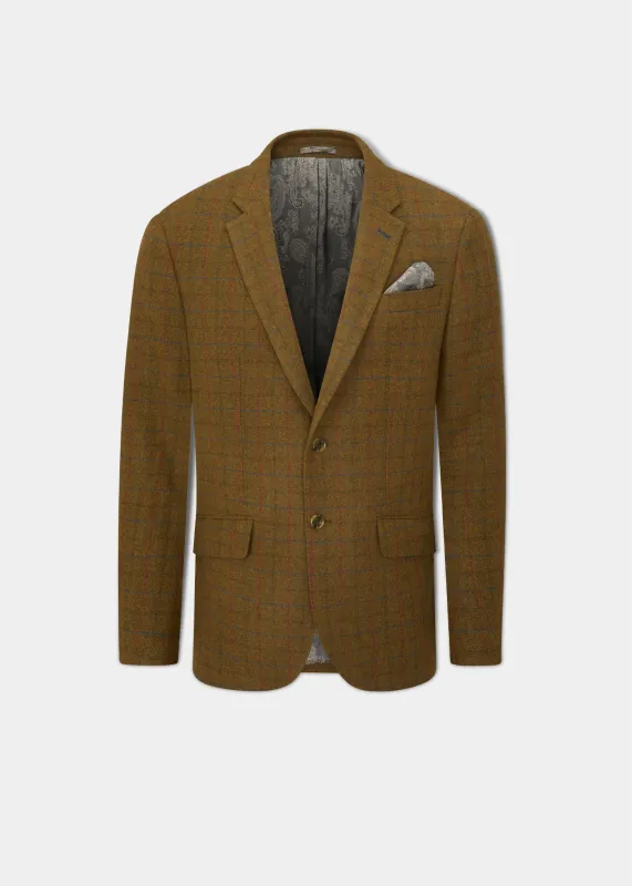Surrey Tweed Lined Blazer In Moor - Regular Fit sold by Alan Paine