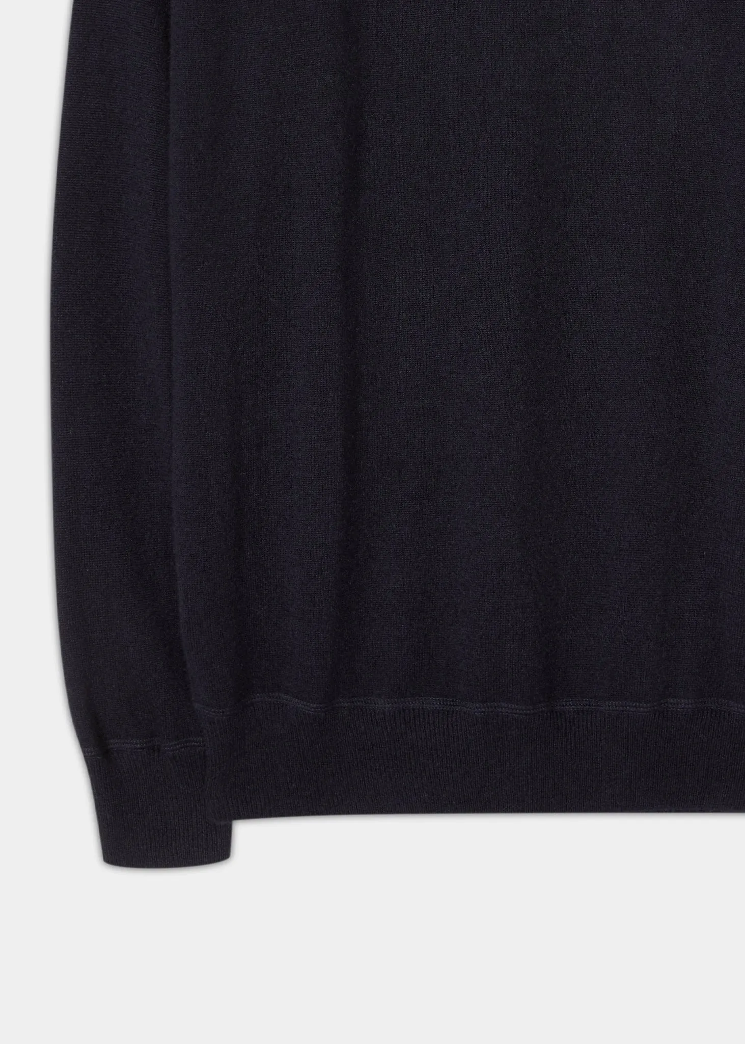 Assington Cashmere Dark Navy Sweatshirt - Regular Fit sold by Alan Paine product image thumbnail 3