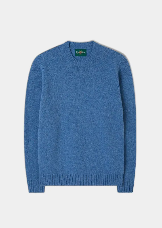 Kinnadie Supersoft Shetland Cornflower Jumper - Regular Fit sold by Alan Paine