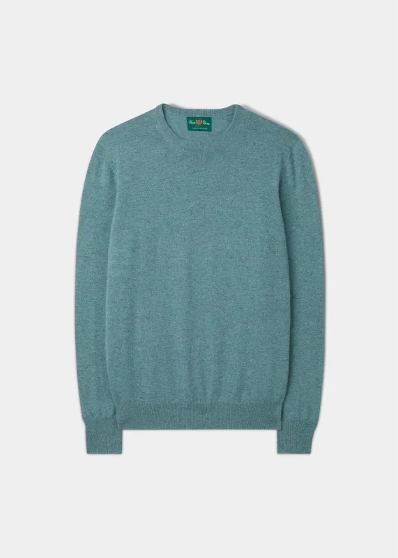 Melfort Cashmere Jumper in Caspian - Regular Fit sold by Alan Paine