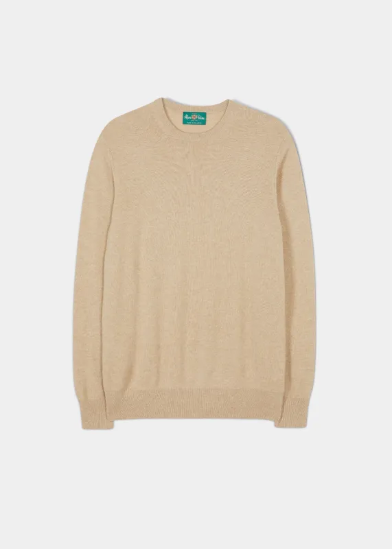 Melfort Cashmere Jumper in Linen - Regular Fit made by Alan Paine