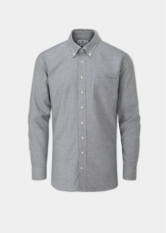 Men's Cotton Button Down Blue Small Check Shirt - Regular Fit. sold by Alan Paine