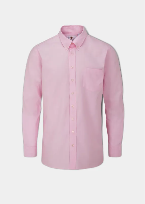 Men's Cotton Button Down Pink Shirt - Regular Fit sold by Alan Paine