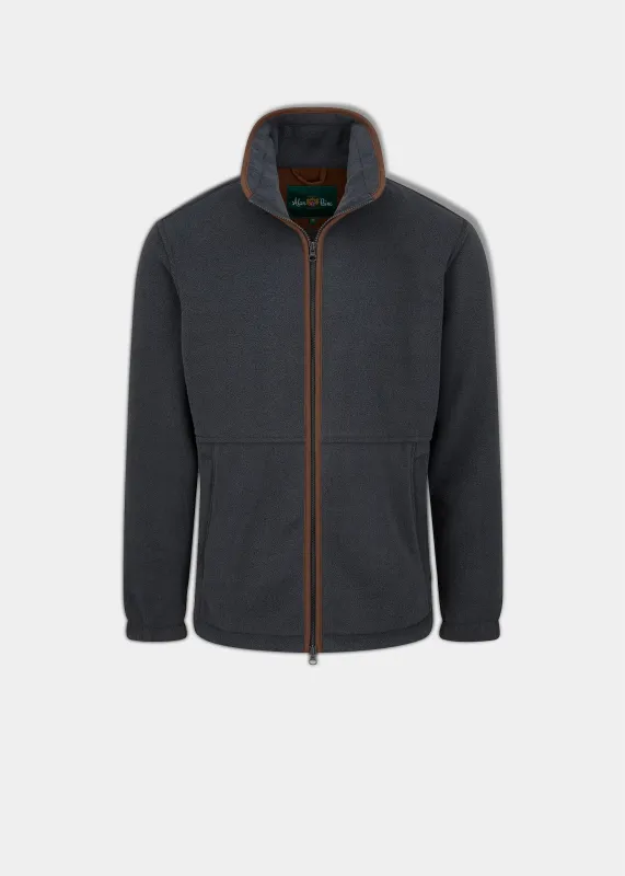Aylsham Men's Fleece Jacket In Gunmetal - Regular Fit sold by Alan Paine