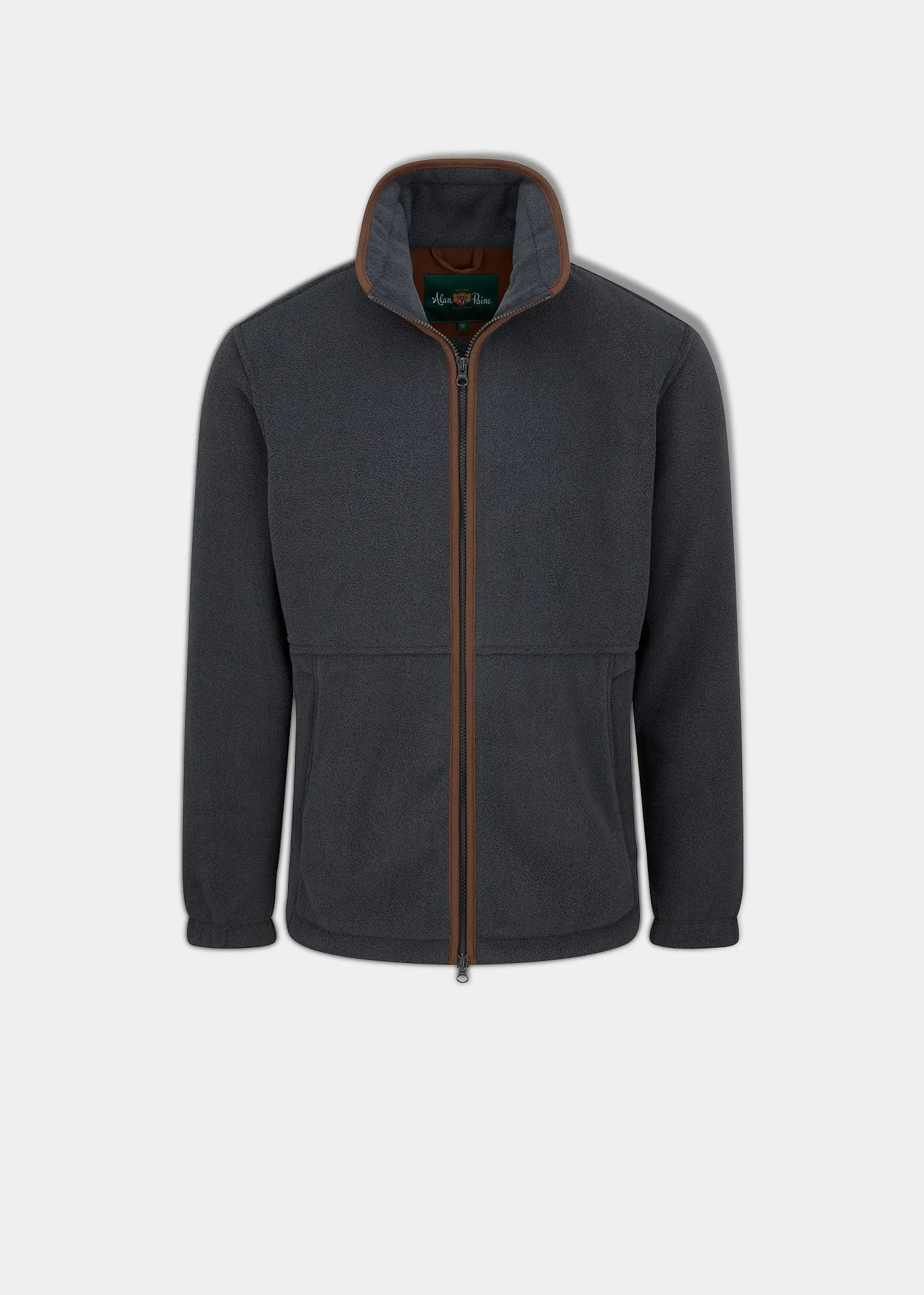 Aylsham Men's Fleece Jacket In Gunmetal - Regular Fit sold by Alan Paine