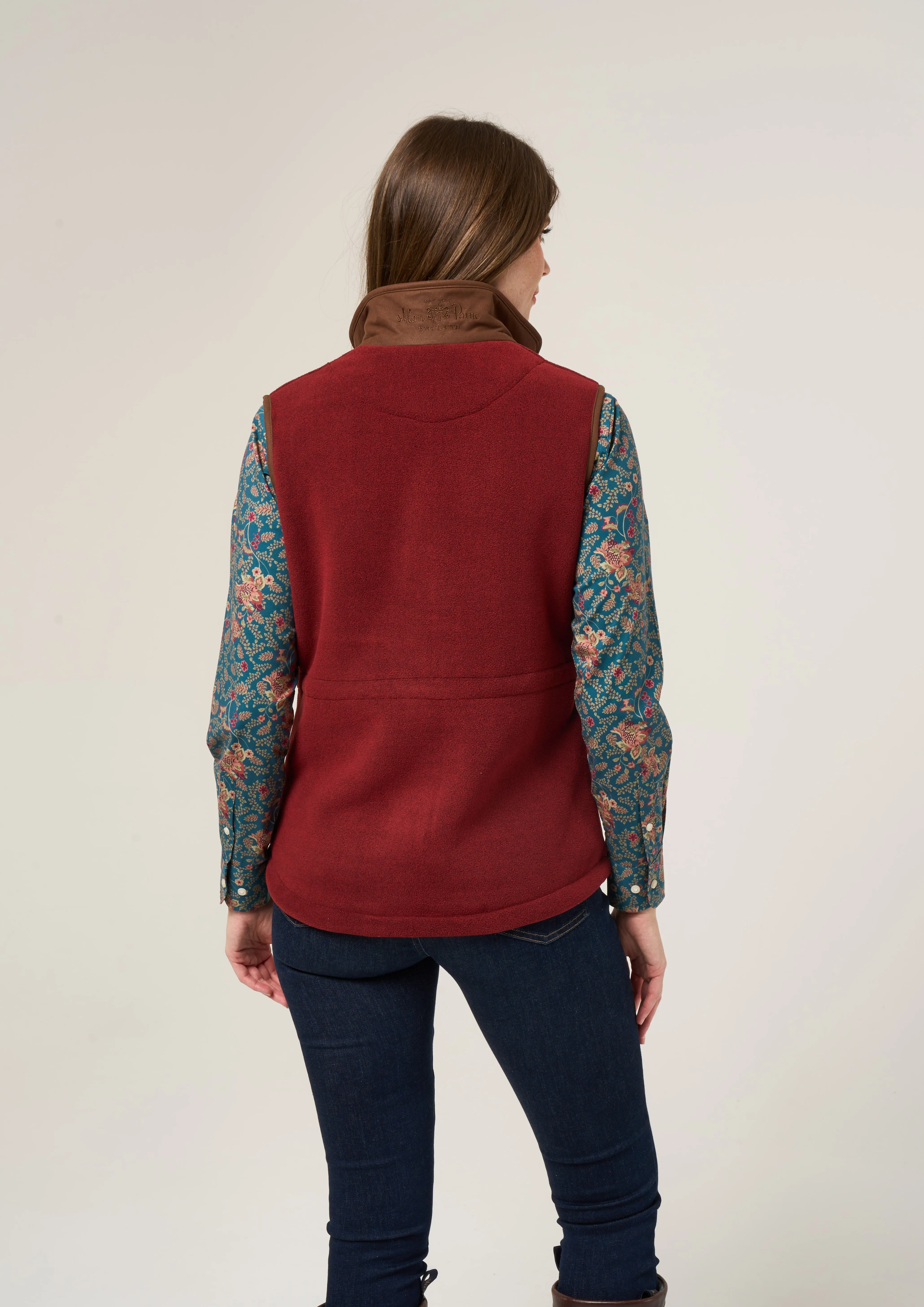 Aylsham Ladies Fleece Gilet In Bloodstone - Regular Fit sold by Alan Paine product image thumbnail 4