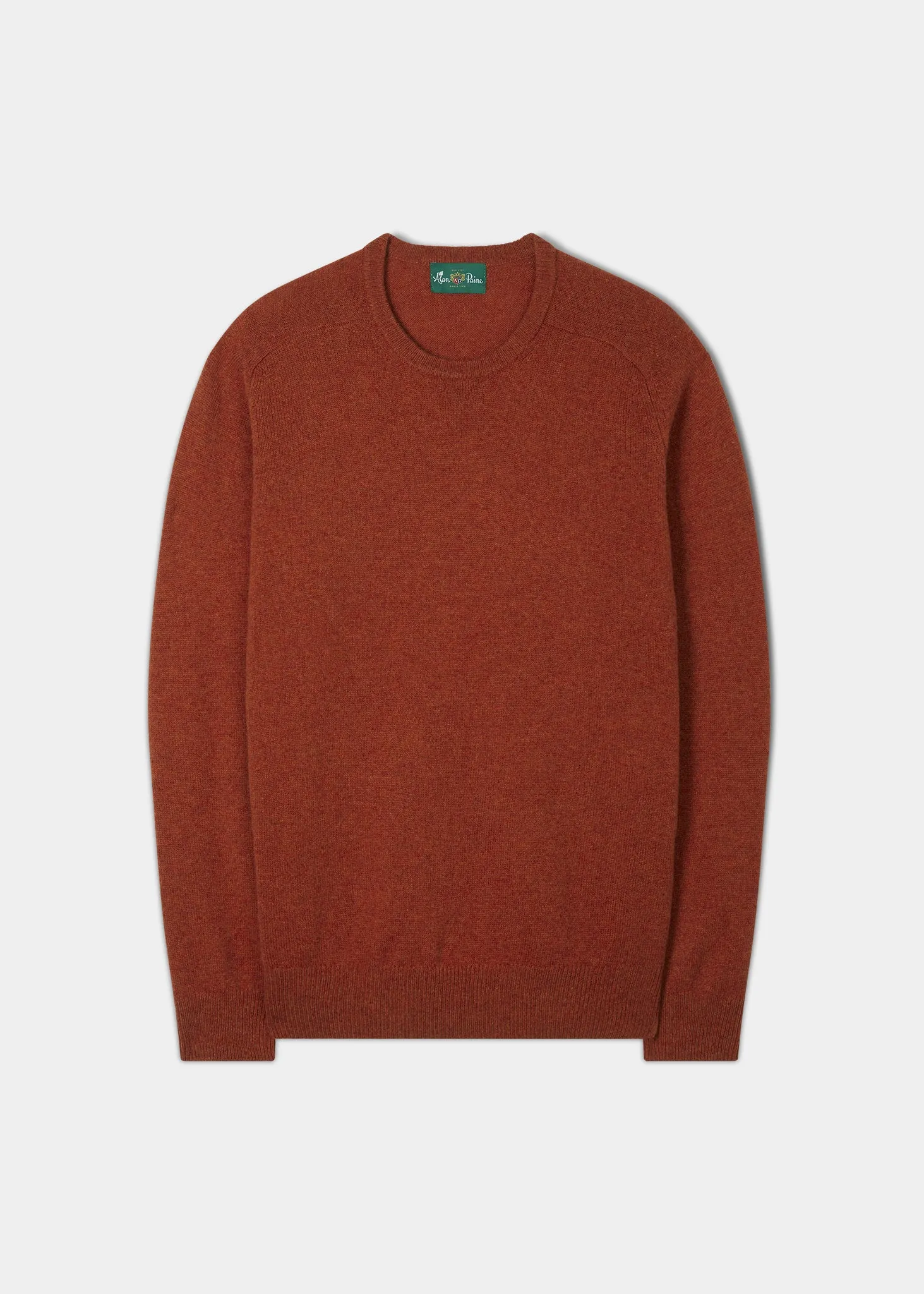 Dorset Men's Lambswool Jumper in Ember - Classic Fit sold by Alan Paine