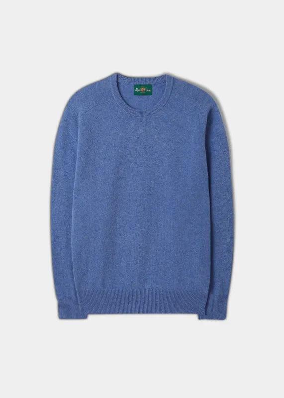 Dorset Men's Lambswool Jumper in Blue Velvet - Classic Fit sold by Alan Paine