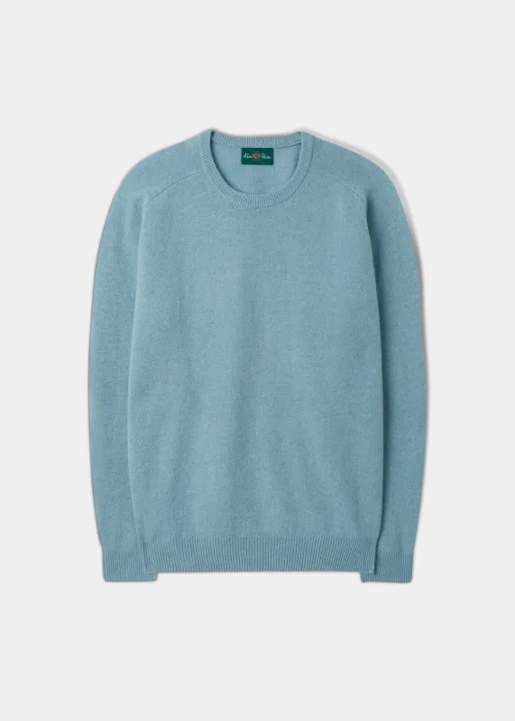 Dorset Men's Lambswool Jumper in Blue Seal - Classic Fit sold by Alan Paine