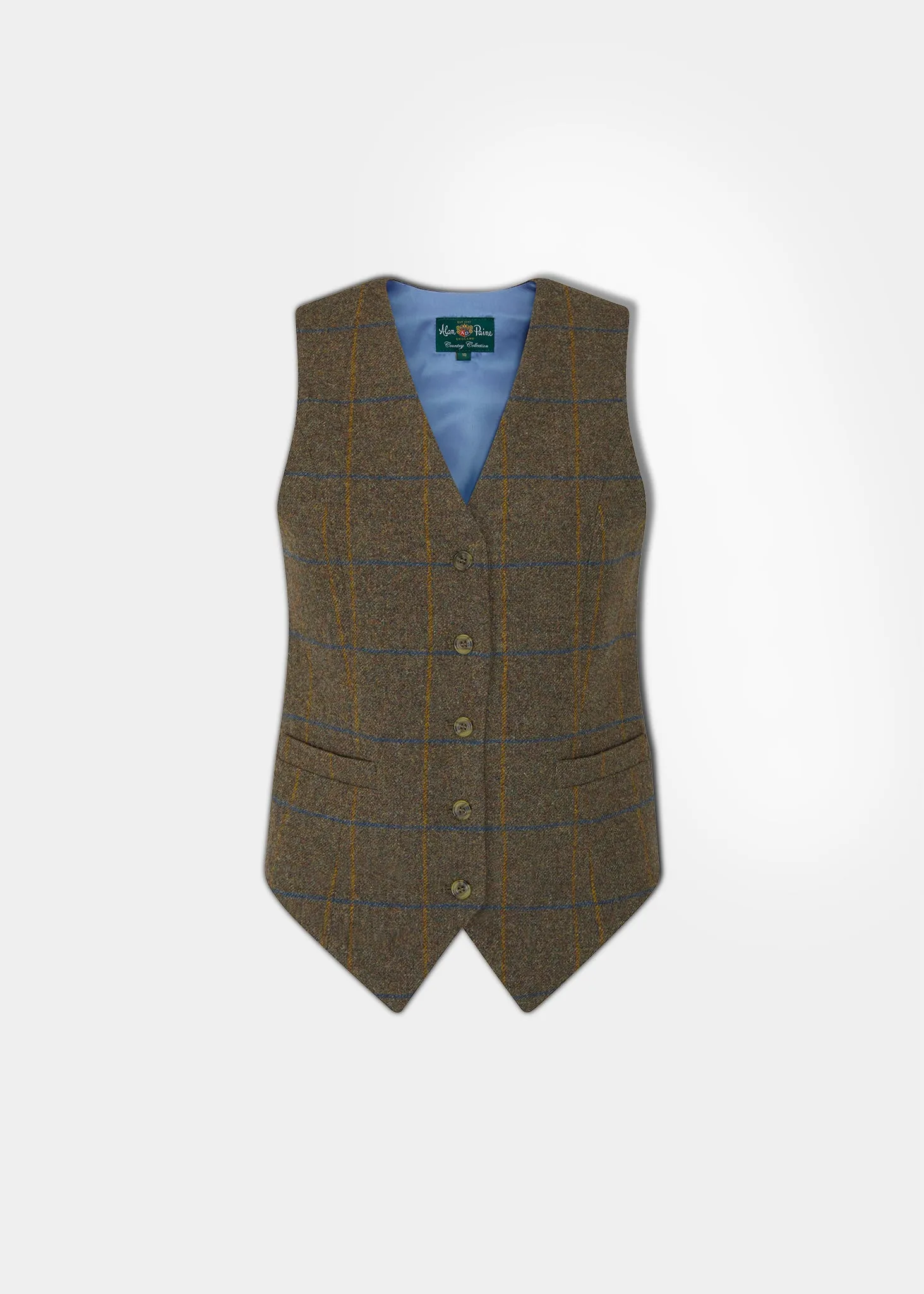 Surrey Ladies Tweed Waistcoat in Seabrook sold by Alan Paine