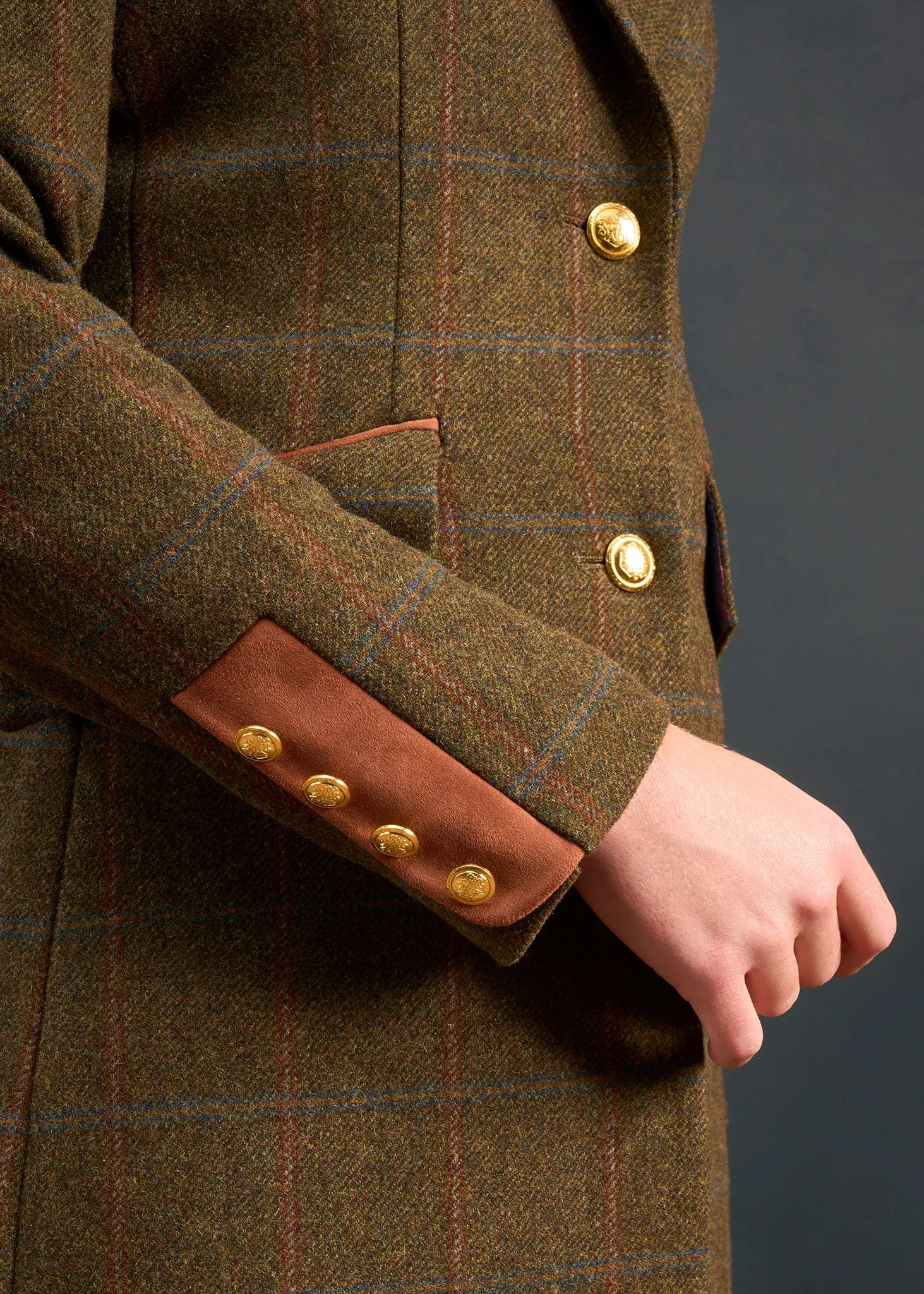 Combrook Ladies Mid-Thigh Coat In Willow - Regular Fit sold by Alan Paine product image thumbnail 4