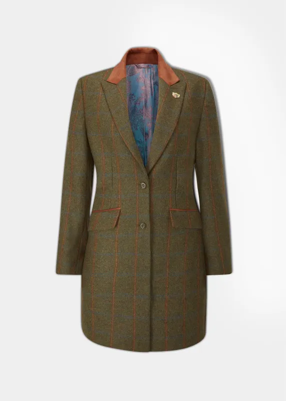 Combrook Ladies Mid-Thigh Coat In Willow - Regular Fit sold by Alan Paine