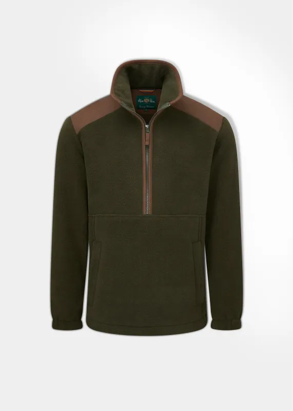 Aylsham Men's Half Zip Fleece Jacket In Green sold by Alan Paine