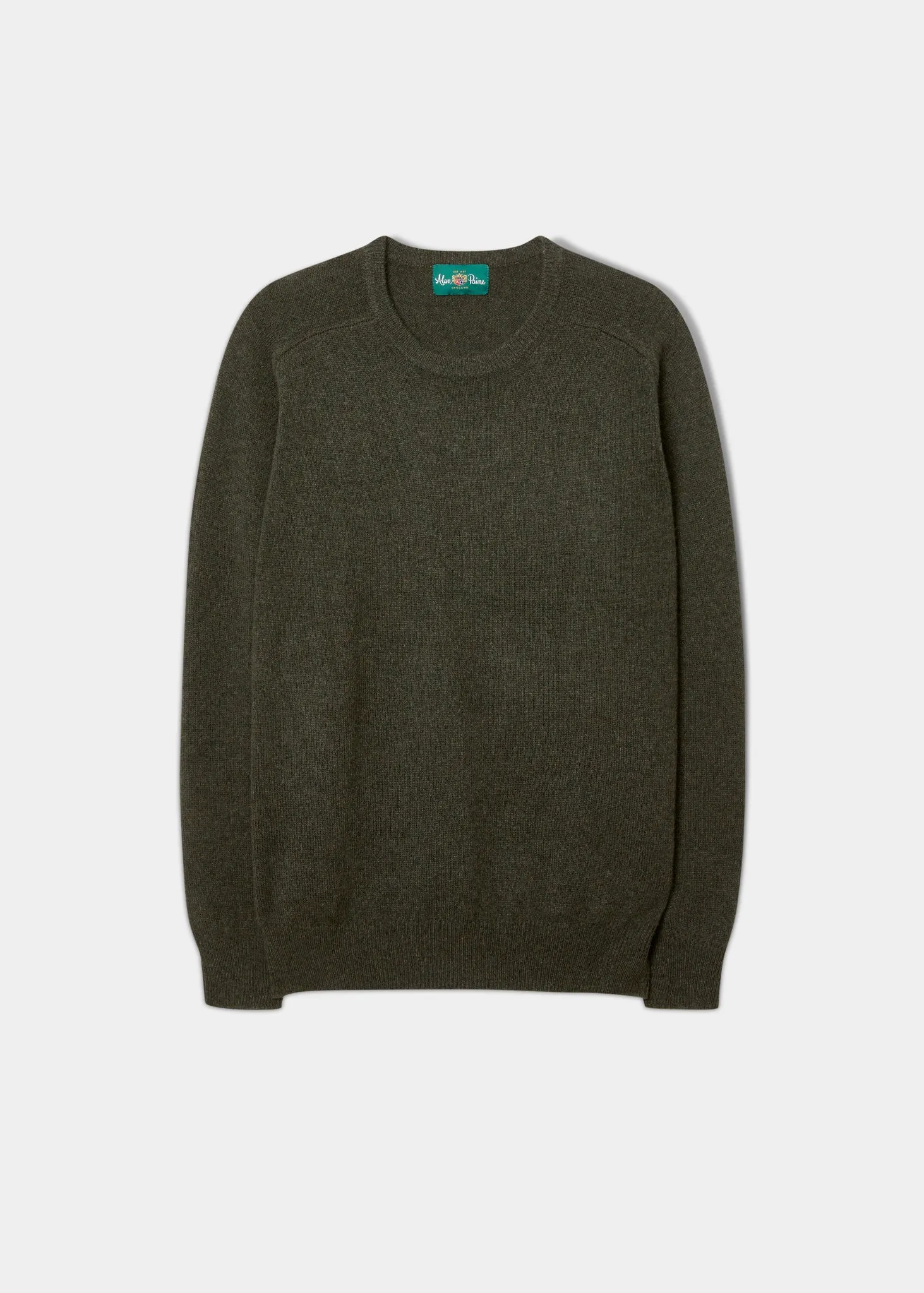Dorset Men's Lambswool Jumper in Seaweed - Classic Fit sold by Alan Paine