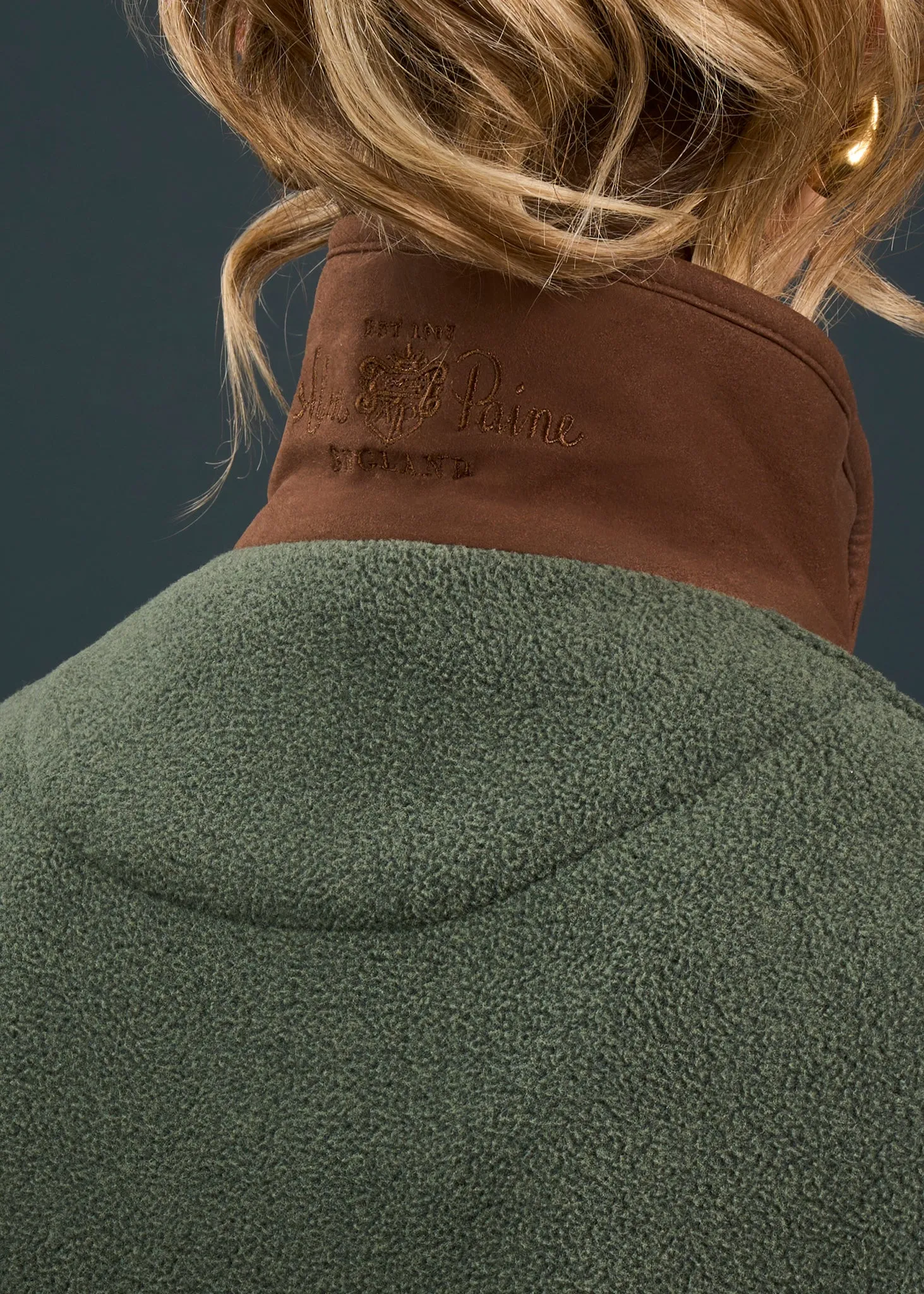 Aylsham Ladies Fleece Gilet In Cedar Green - Regular Fit sold by Alan Paine product image thumbnail 4
